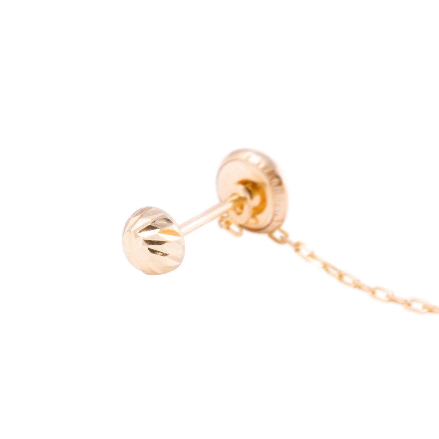 Piercing de Oro de 9kt Estrella con colgante-2