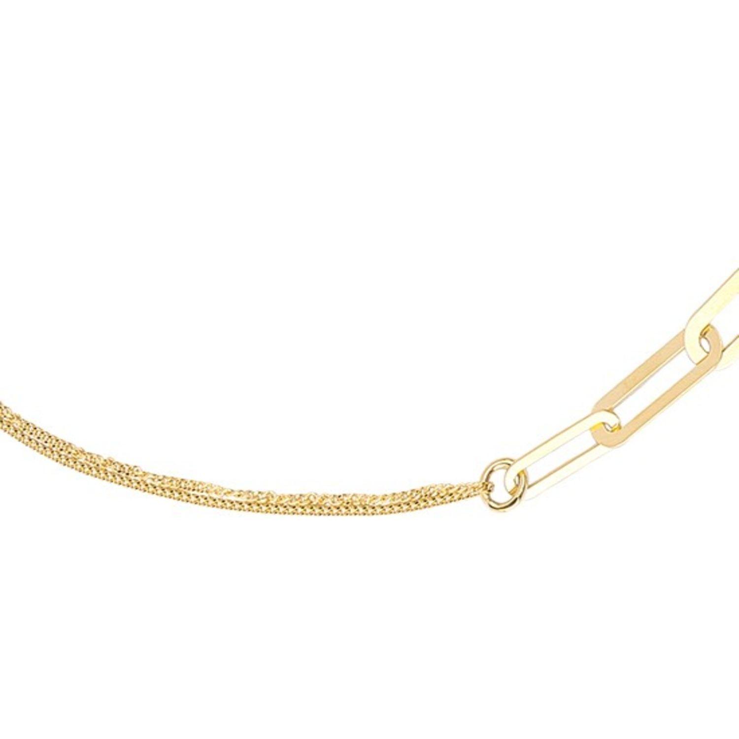 Pulsera de Oro 18kt Eslabones Centrales-2