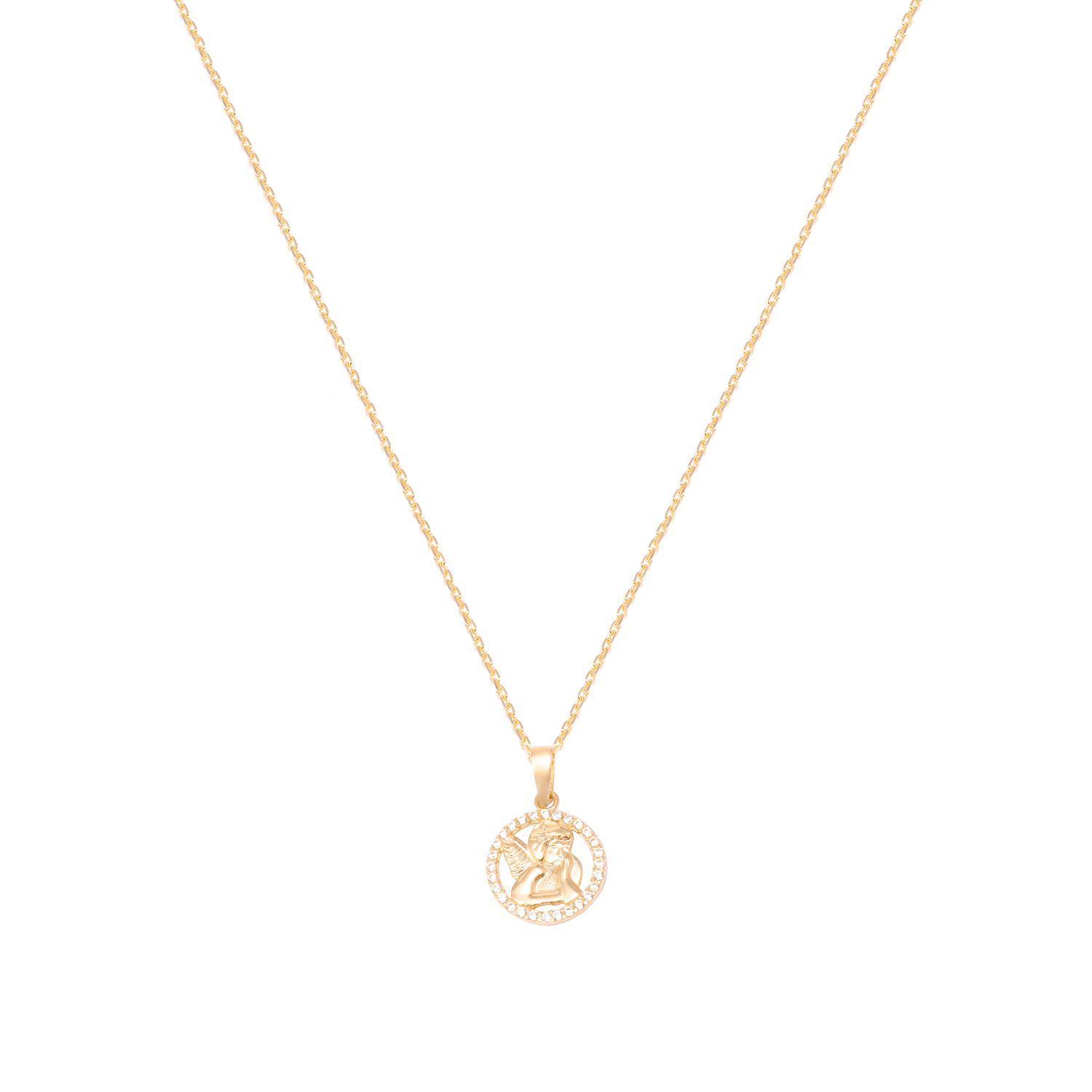 Colgante de Oro de 18kt Circonitas Angel-2