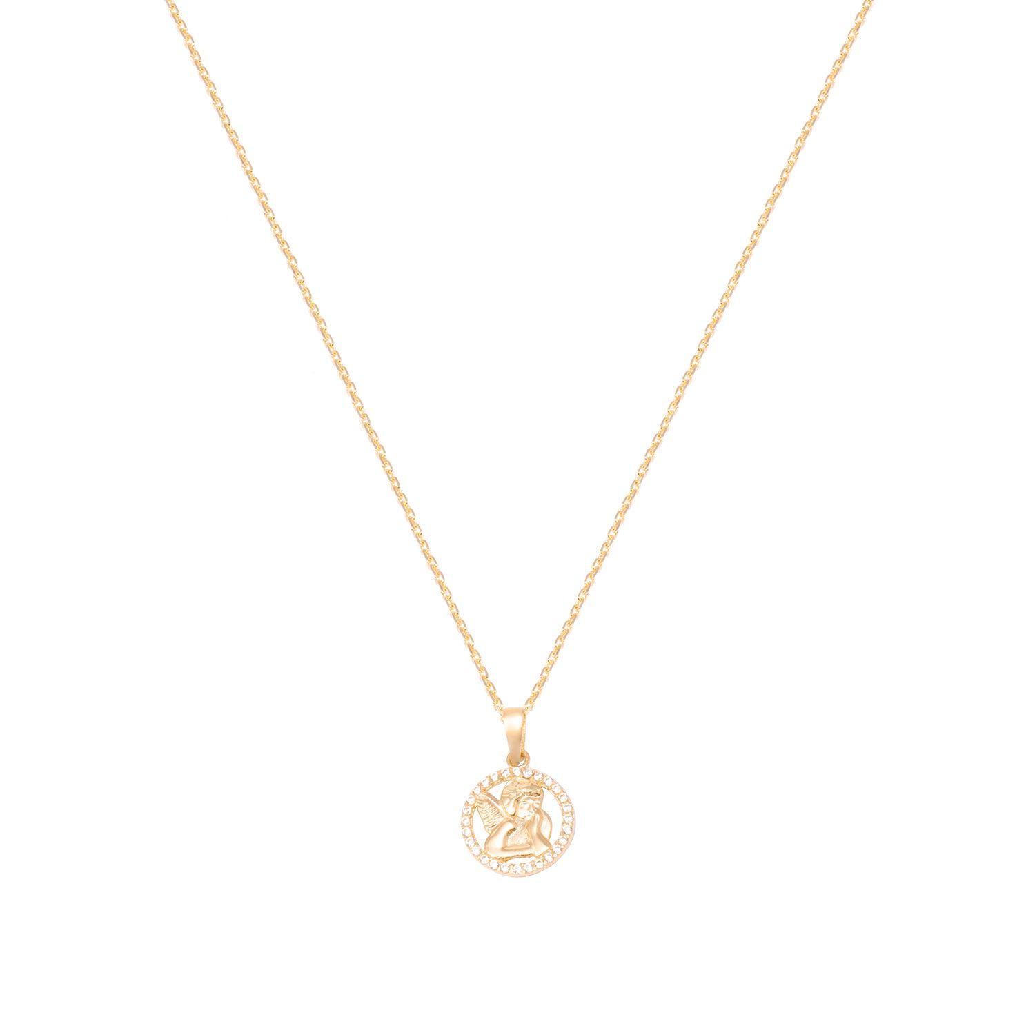 Colgante de Oro de 18kt Circonitas Angel-2