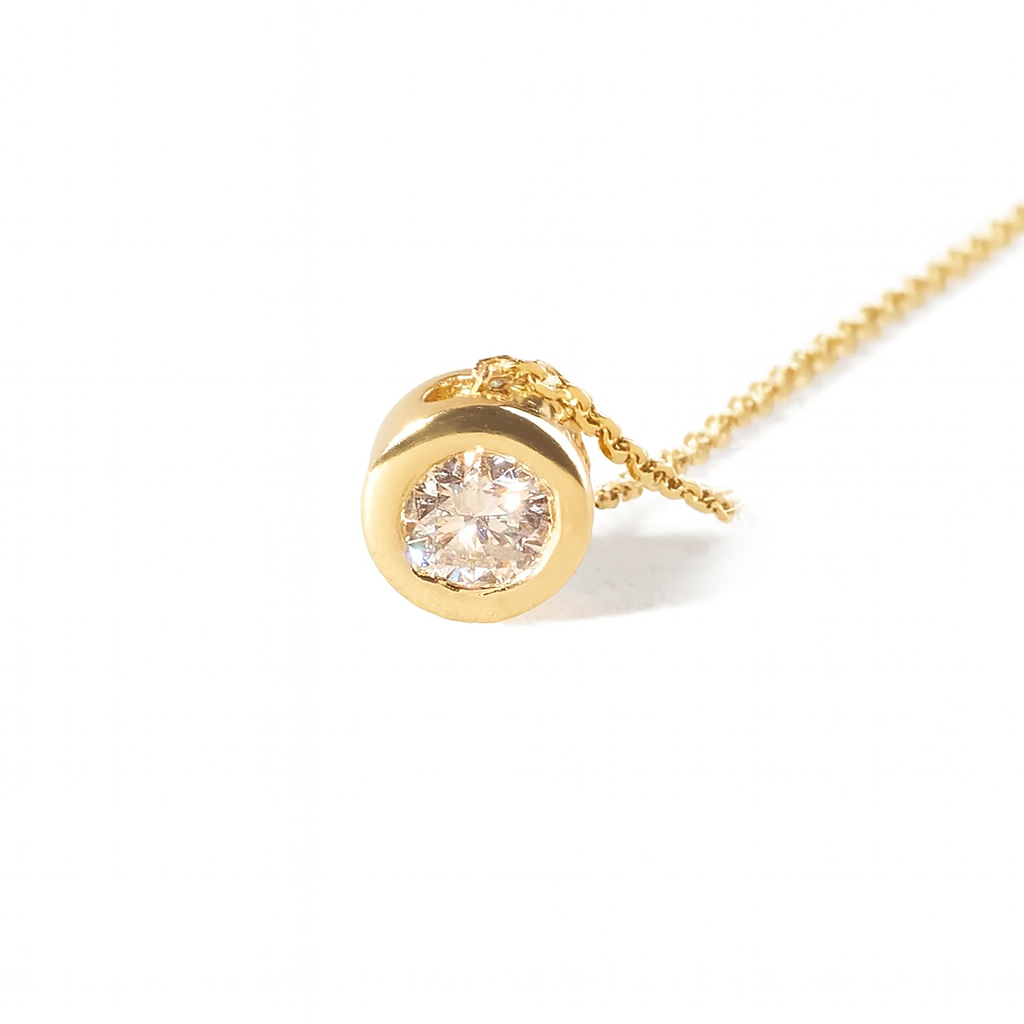 Collar de Oro 18kt con Diamantes 8 Pts Total - By Danielle Costantini-2