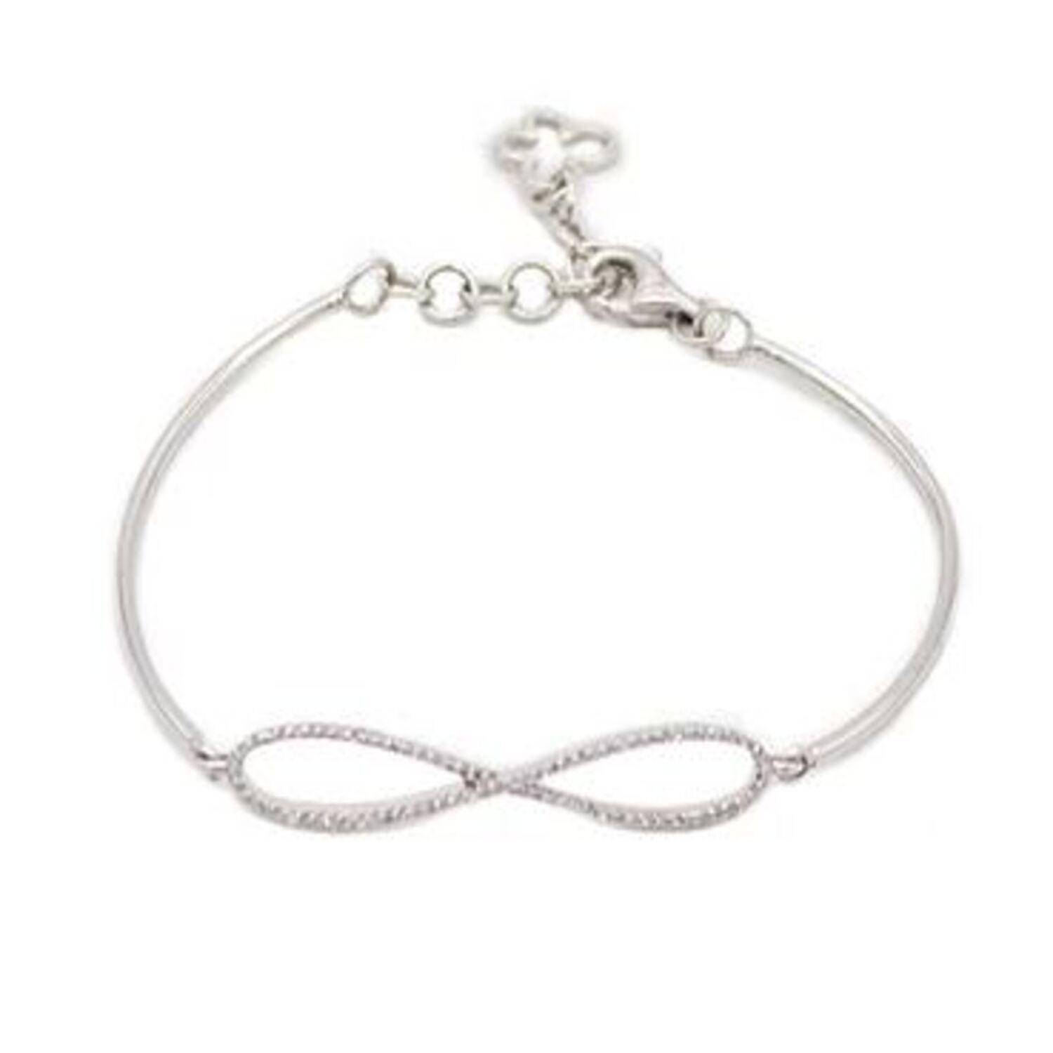 Pulsera de Oro 18kt con Diamantes Modelo Infinito-0