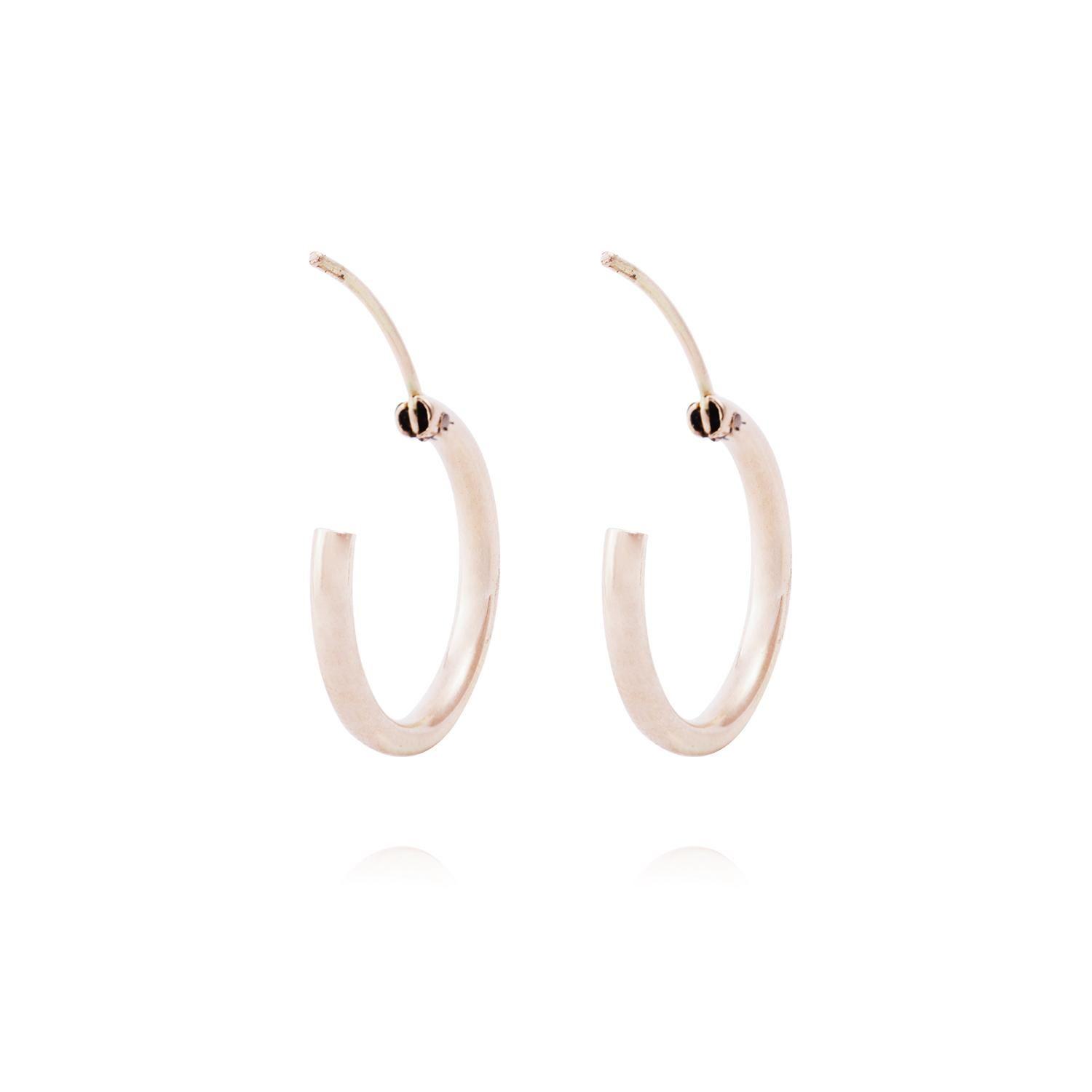 Aros Oro Miel de 18kt Argolla-2