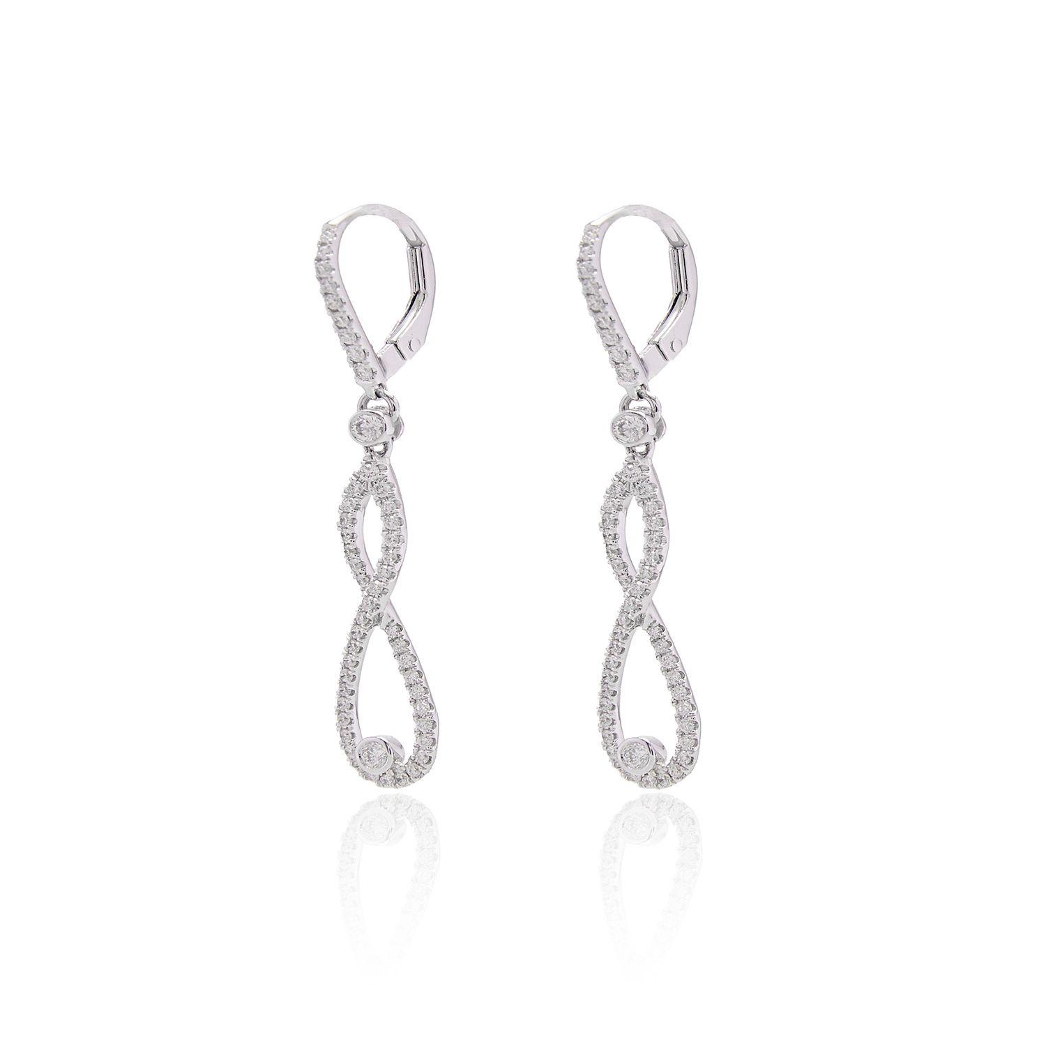 Aros Oro Blanco 18kt Diamantes 70 Pts | Danielle Costantini-2