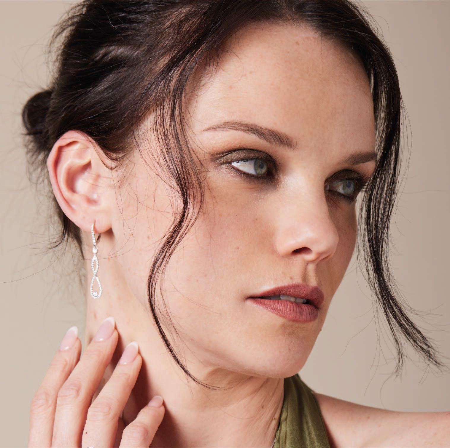 Aros Oro Blanco 18kt Diamantes 70 Pts | Danielle Costantini-3
