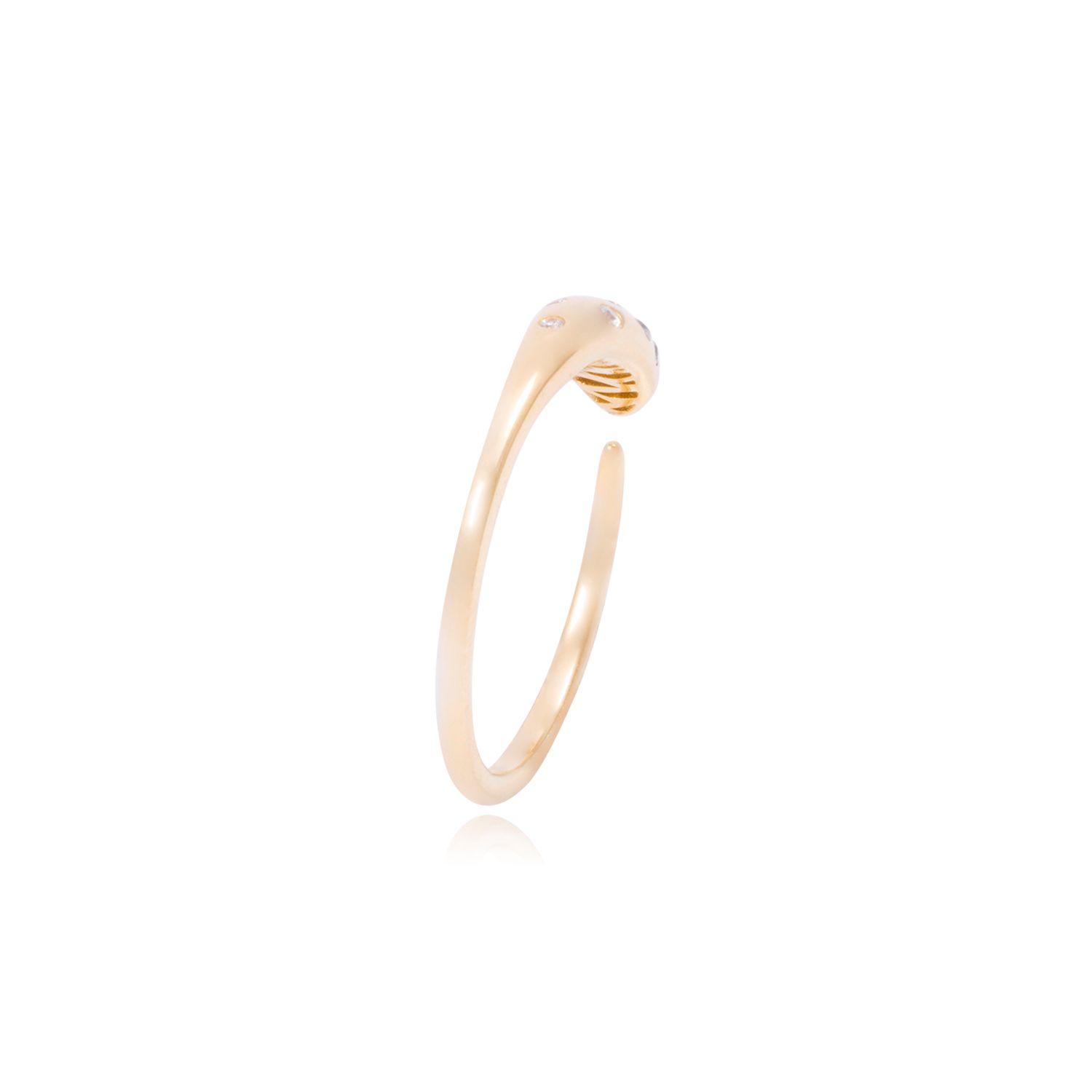 Anillo Compromiso de Oro de 18kt Serpiente-2