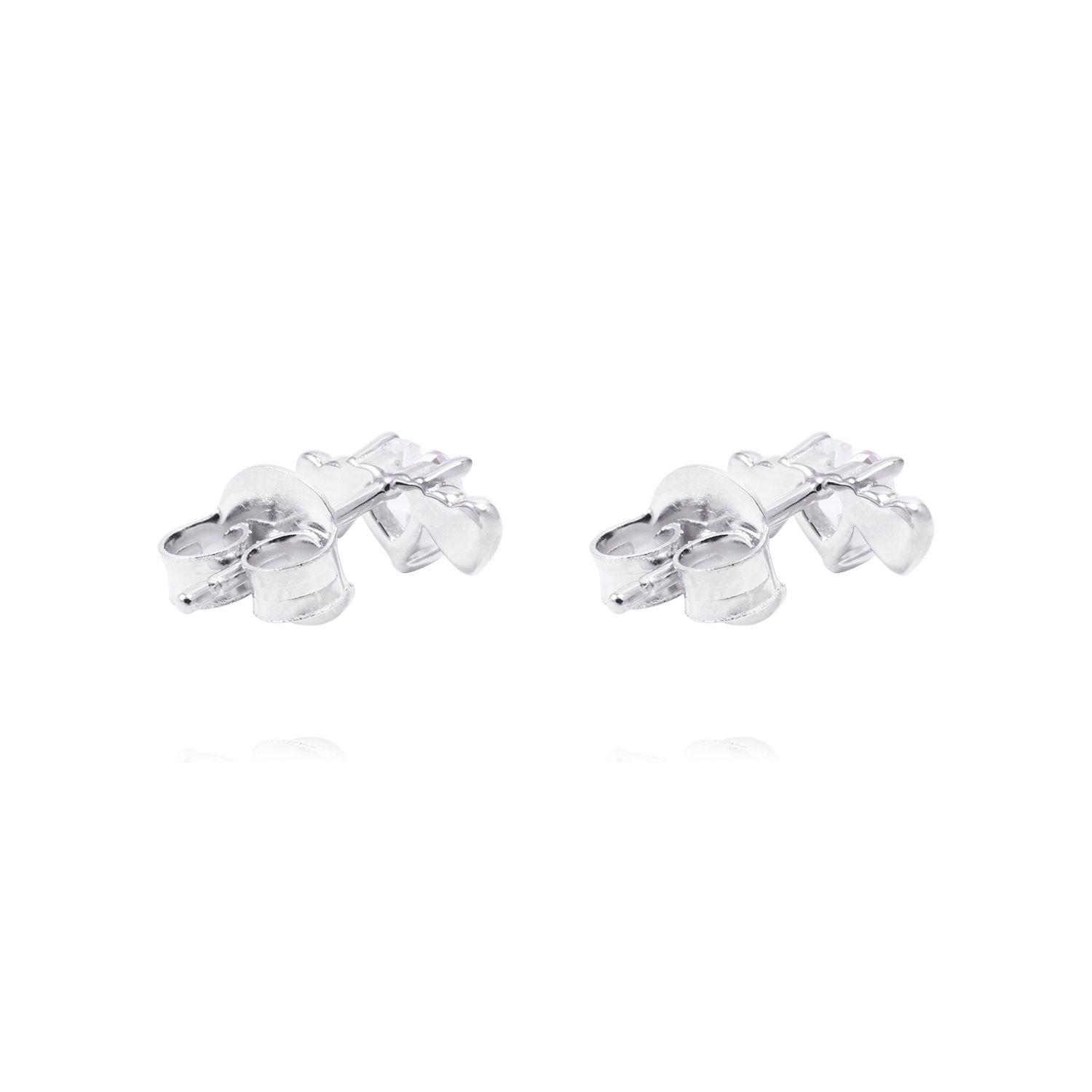 Aros de Plata Esterlina Trilogía Corazones Circonita-2