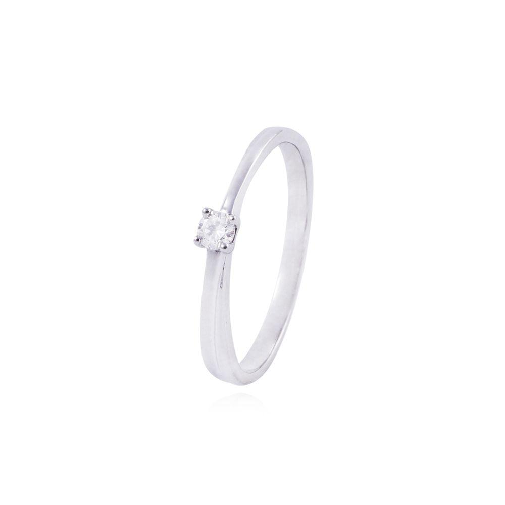 Anillo de Oro 18kt Solitario argolla cruzada-0