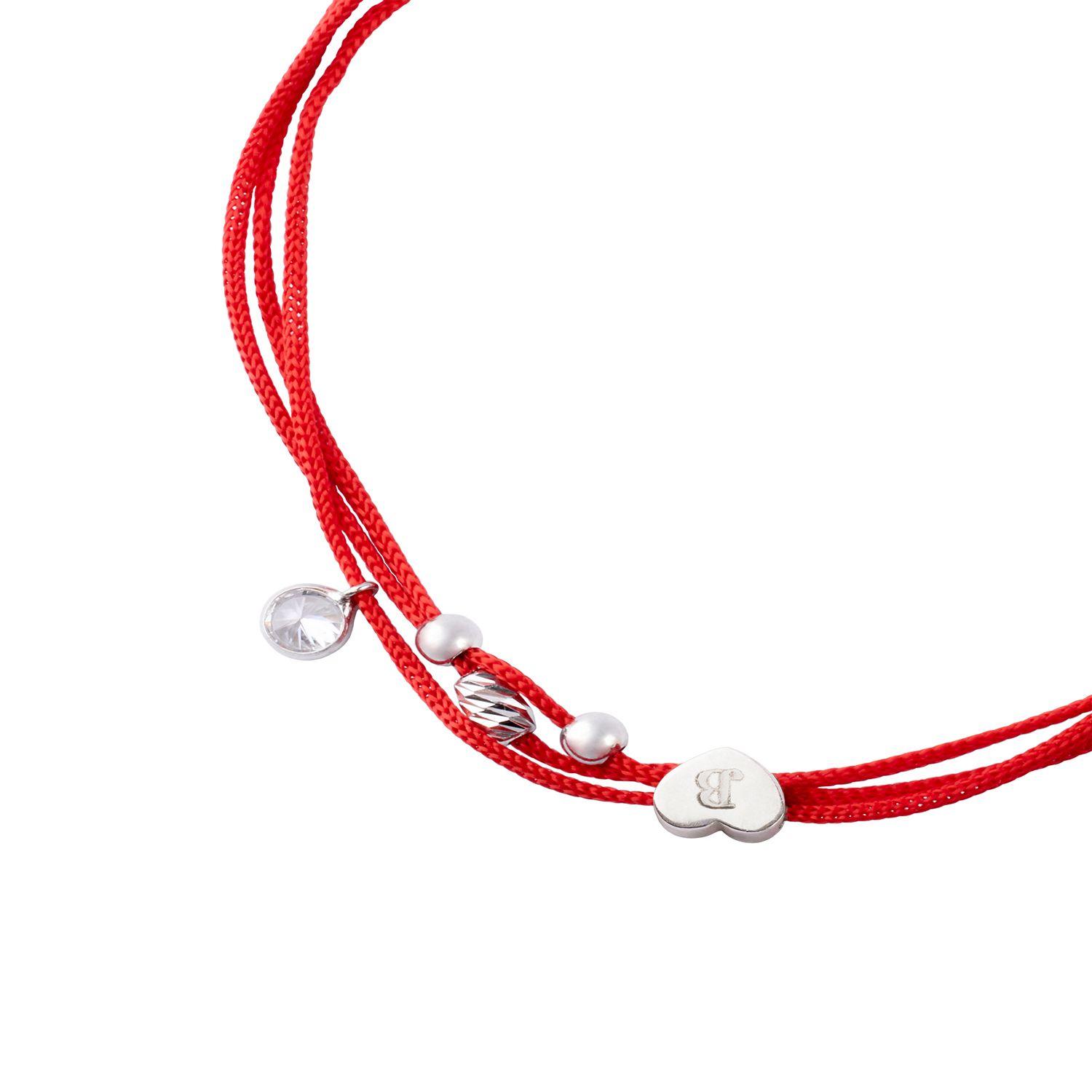Pulsera de Plata Esterlina 925 Hilo Rojo Ojo Turco-1