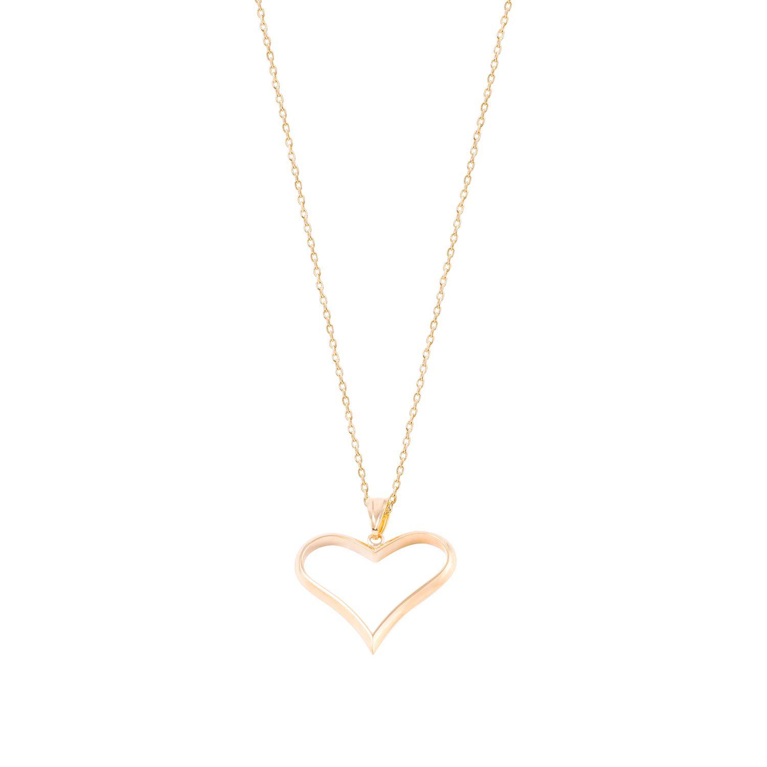 Aros de Oro 18kt Corazón Calado-2