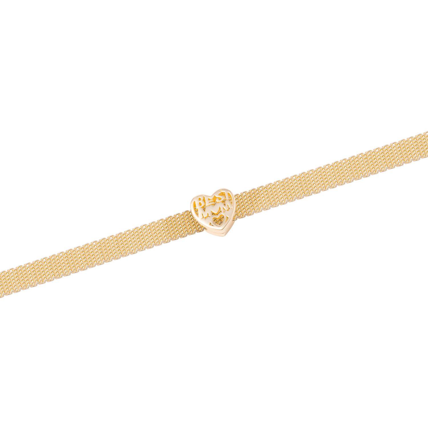 Dije de Plata broche Corazón Mom Revestido en Oro 18kt-2
