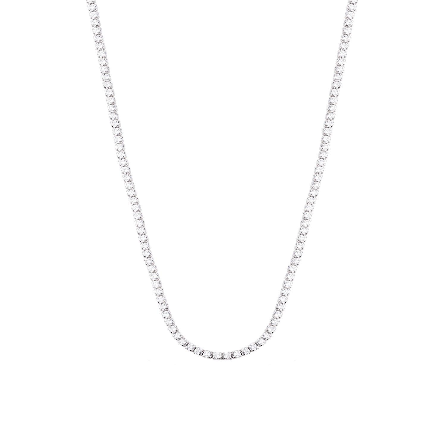 Collar de Plata Esterlina 925 Lienzo Circon-2