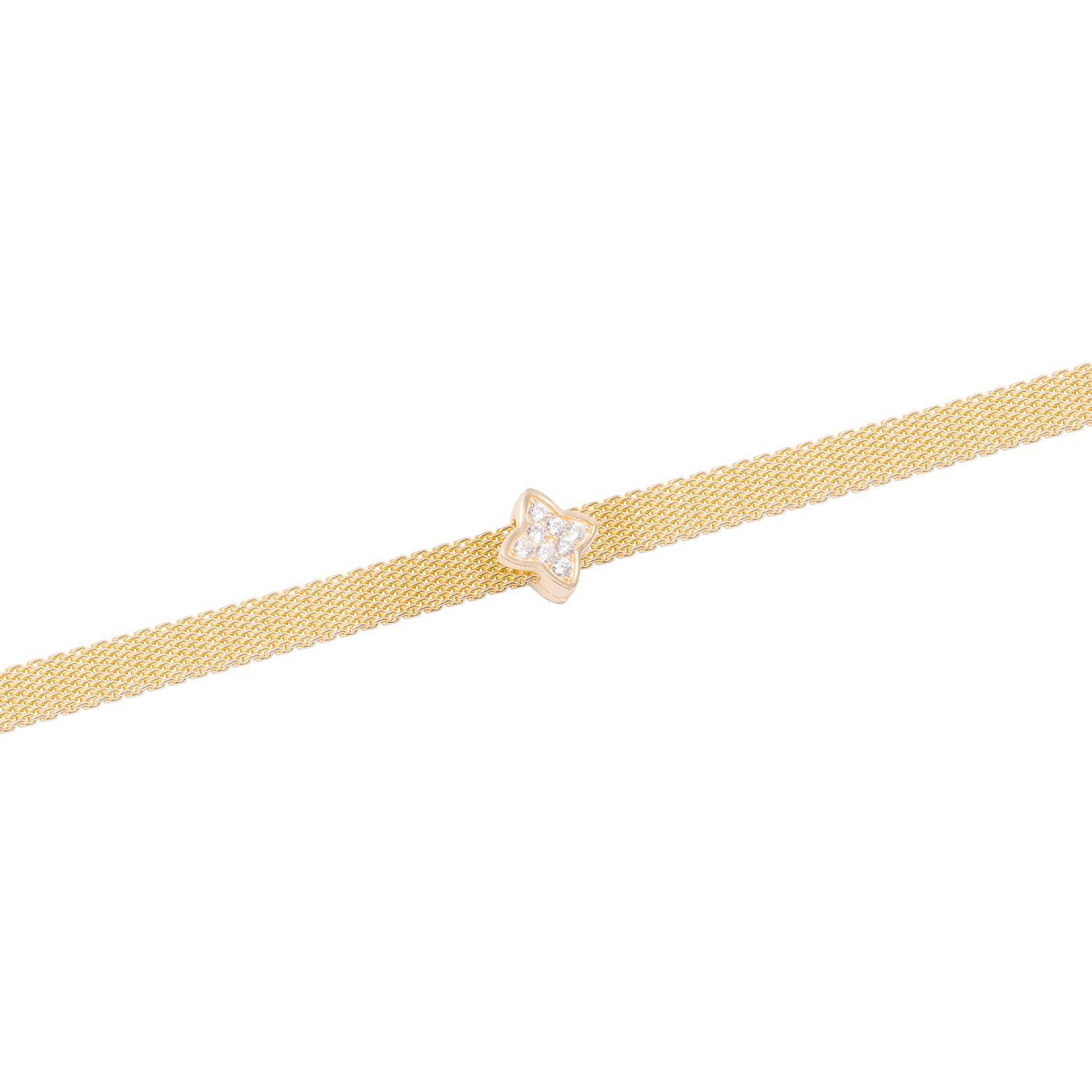 Dije de Plata broche Brillo con Circonita Revestido en Oro 18kt-2