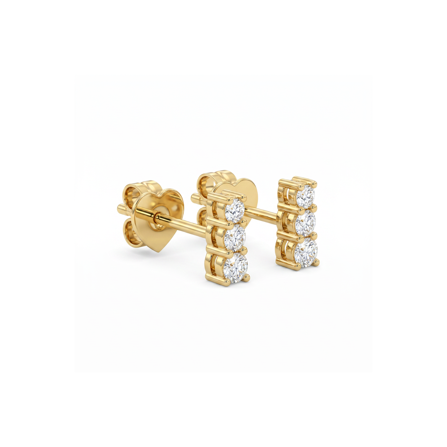 Aros Oro Amarillo 18kt Diamantes 22Pts-2