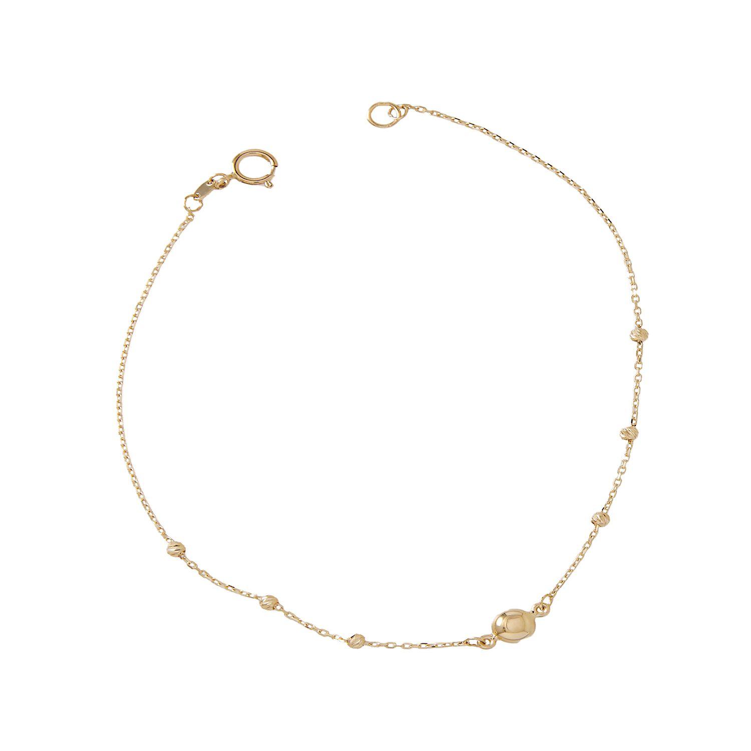 Pulsera de Oro 18kt Bolita Satinada 8951-1