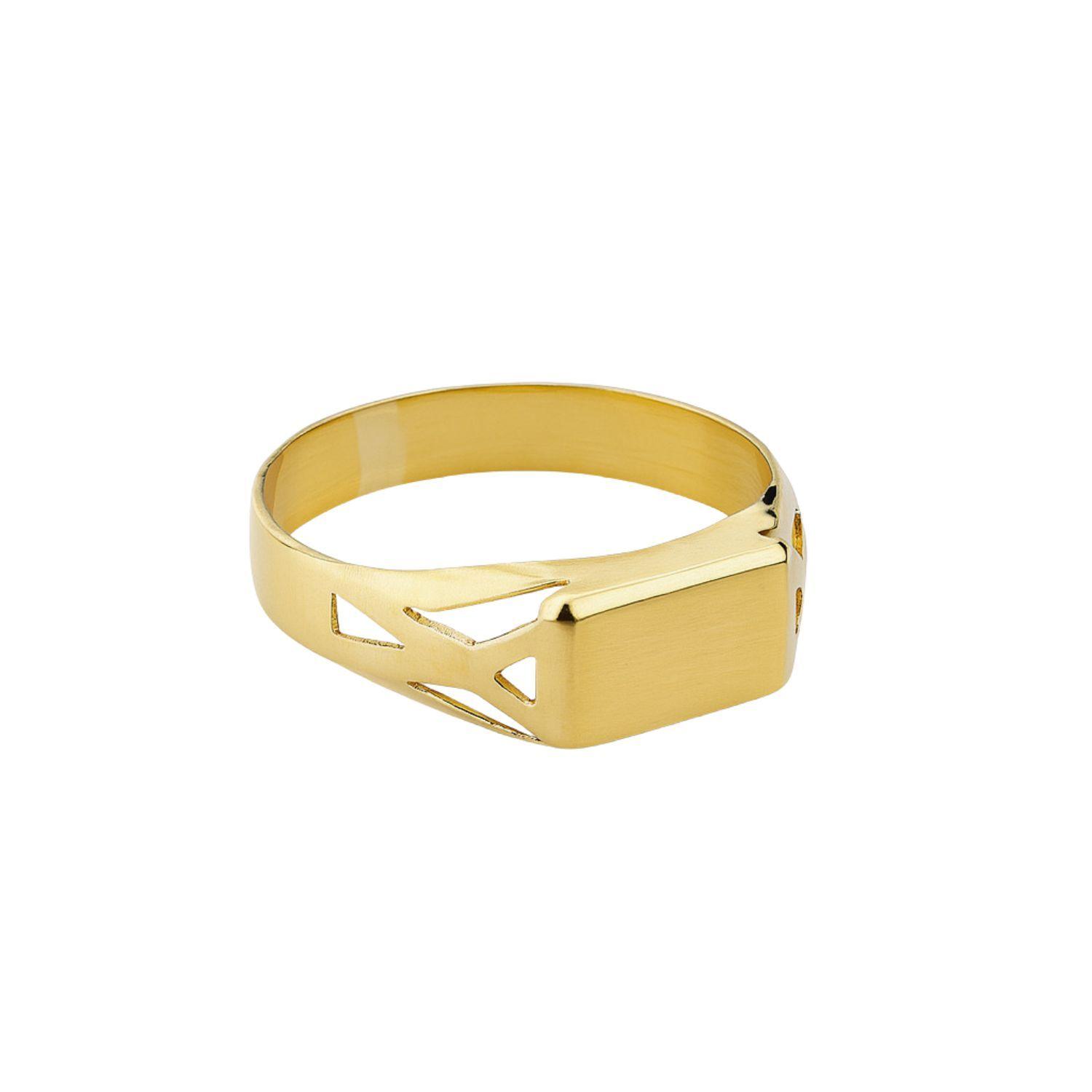 Anillo Oro 18kt Sello Calado-2