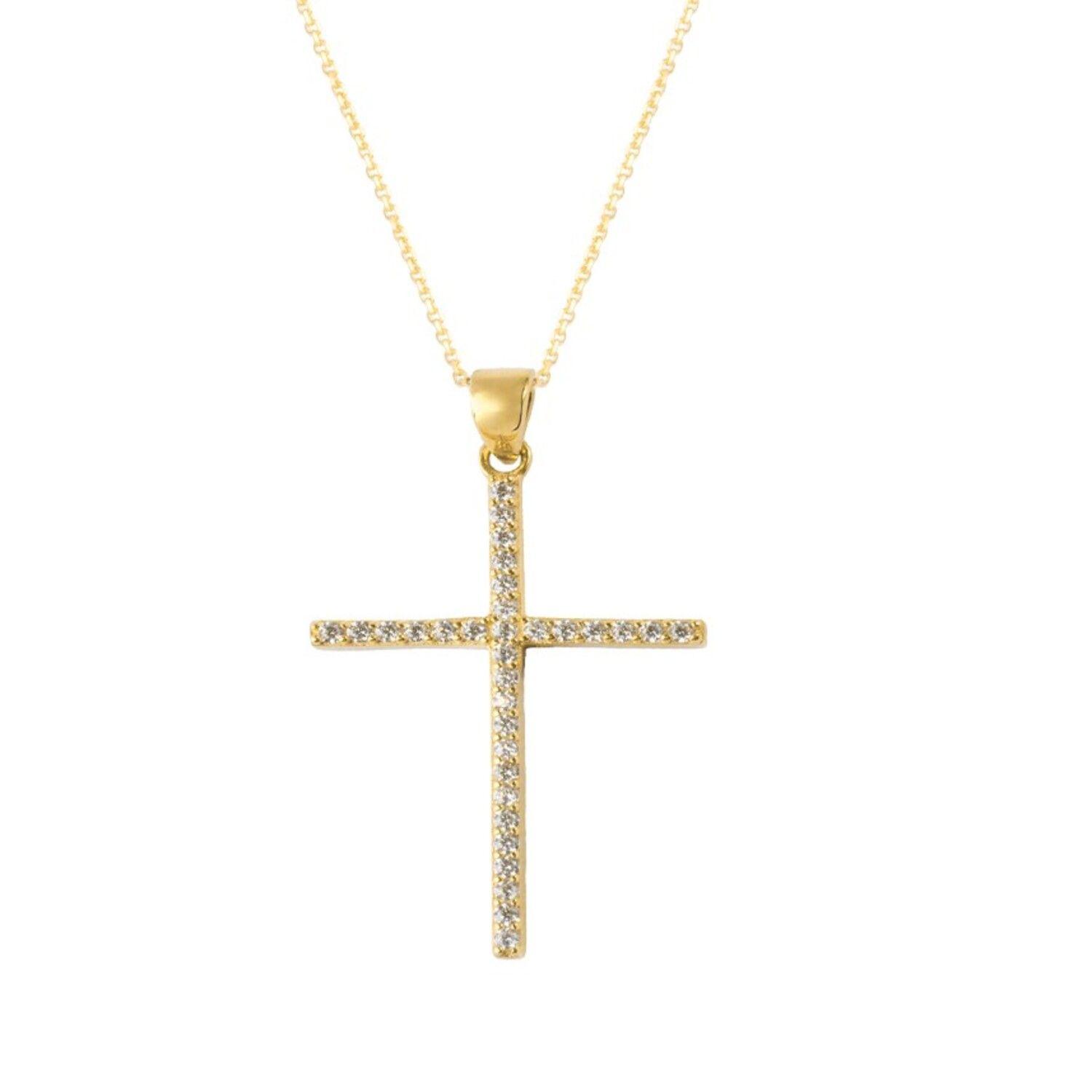 Colgante de Oro 18kt Cruz 30x18-2