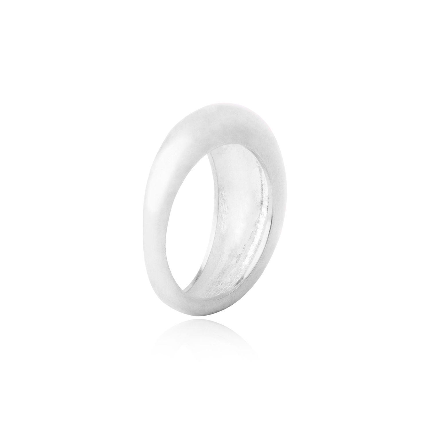 Anillo de Plata Esterlina 925 Liso Alto-1