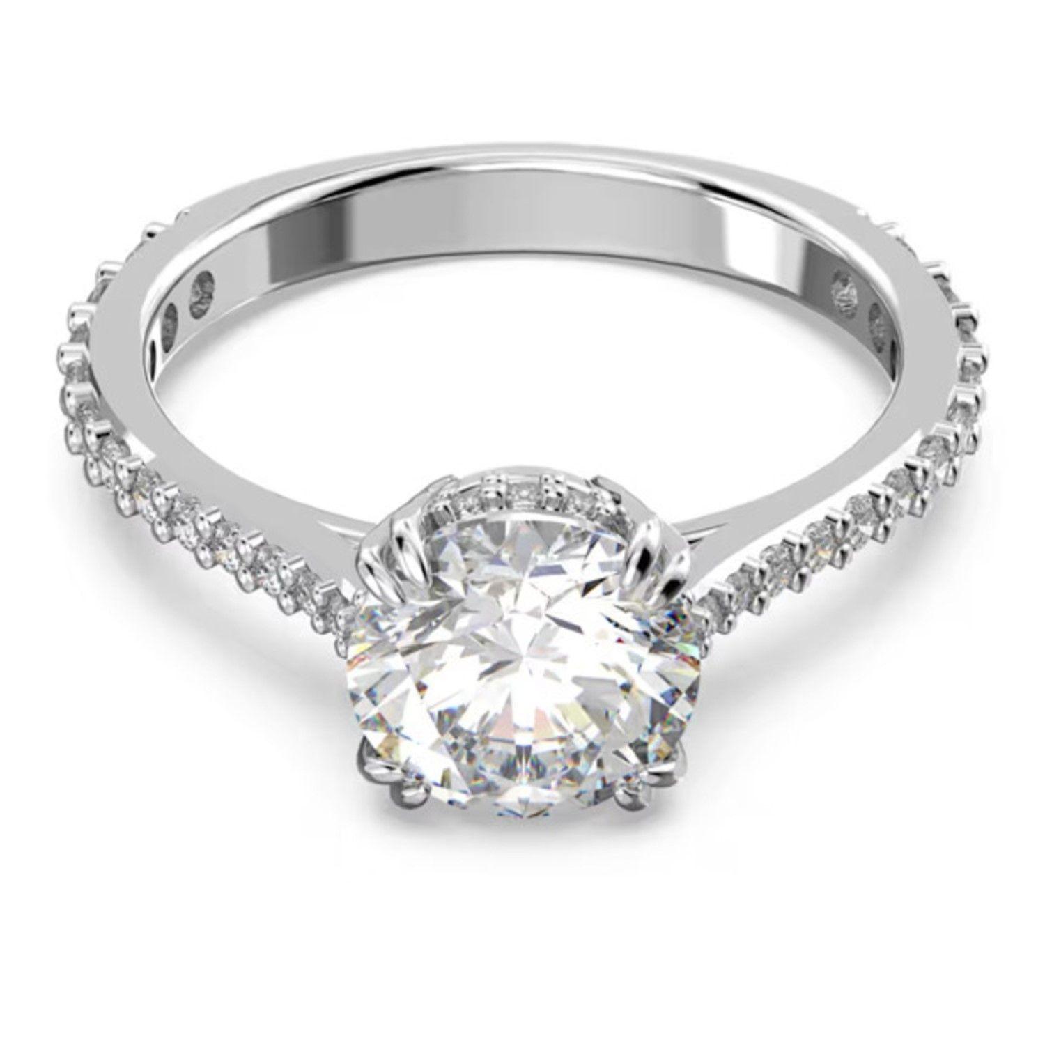 Anillo Swarovski Cóctel Stilla Blanco-0