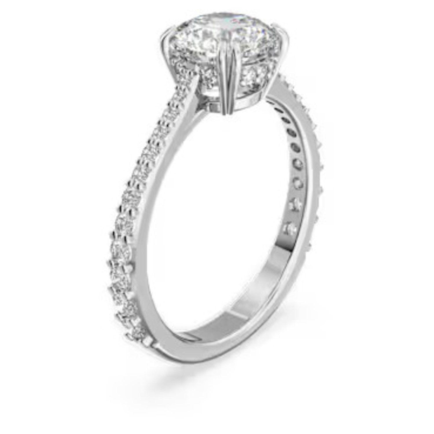 Anillo Swarovski Cóctel Stilla Blanco-1