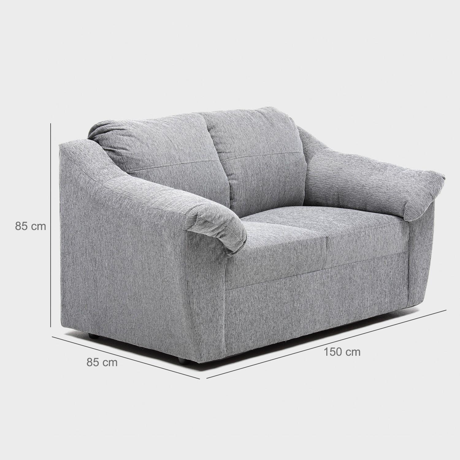 Sofá Genova 2C Chenille Gris-3