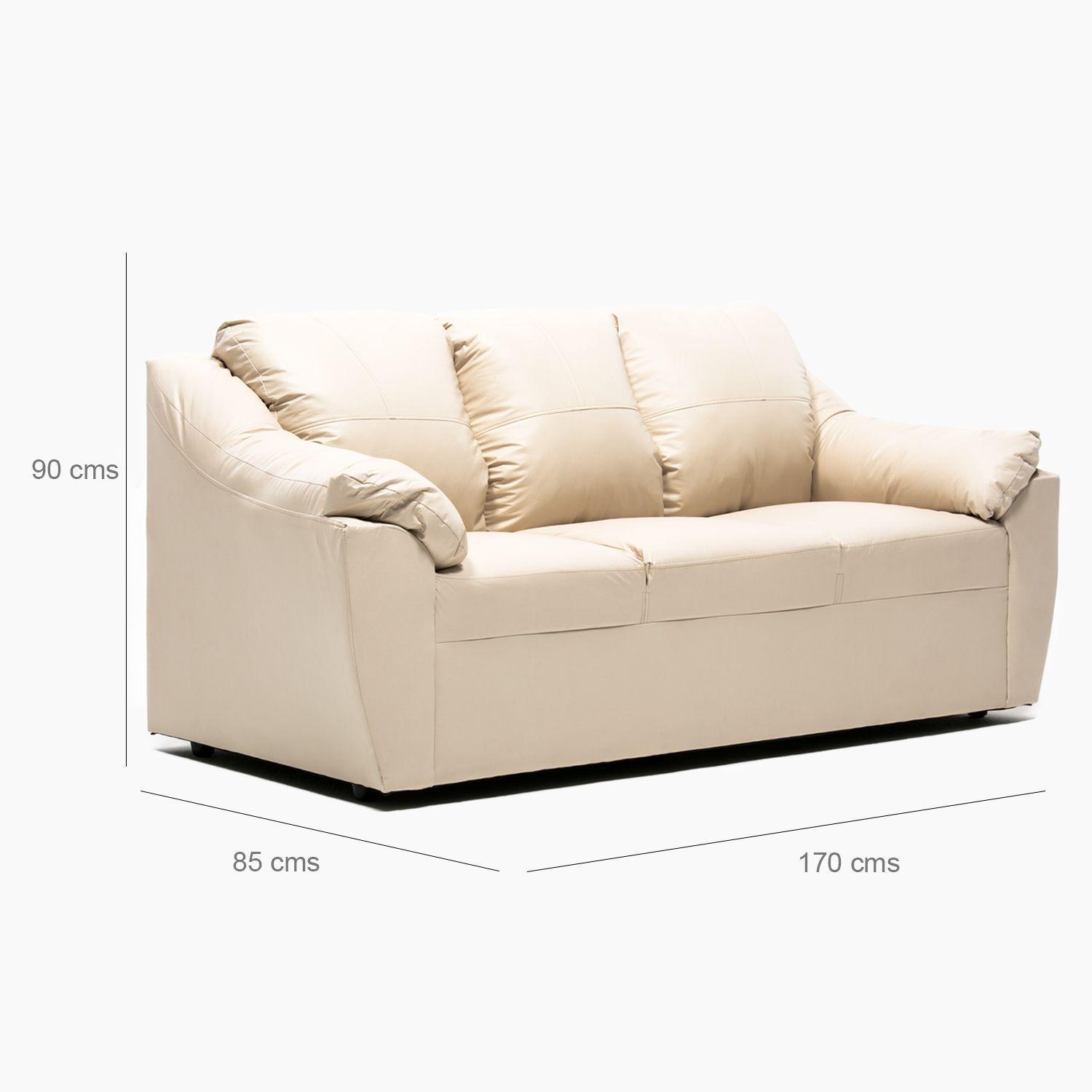 Sofá Genova 3C Pu Beige-3
