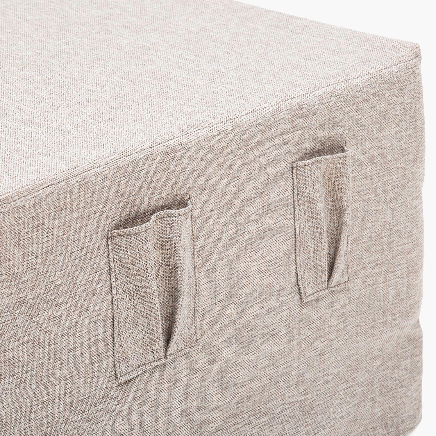 PUff Cama Sorrento Tela Beige-2