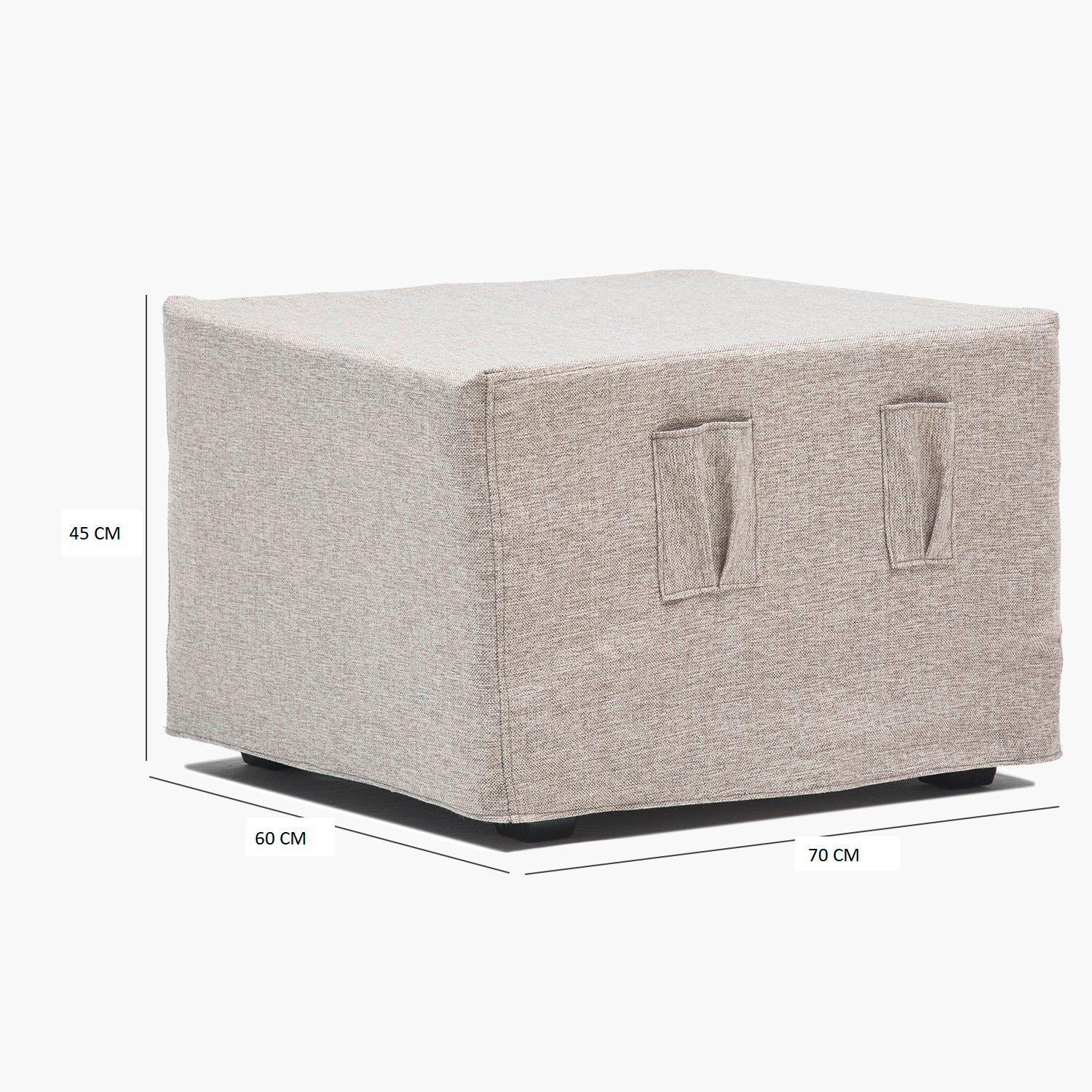 PUff Cama Sorrento Tela Beige-6