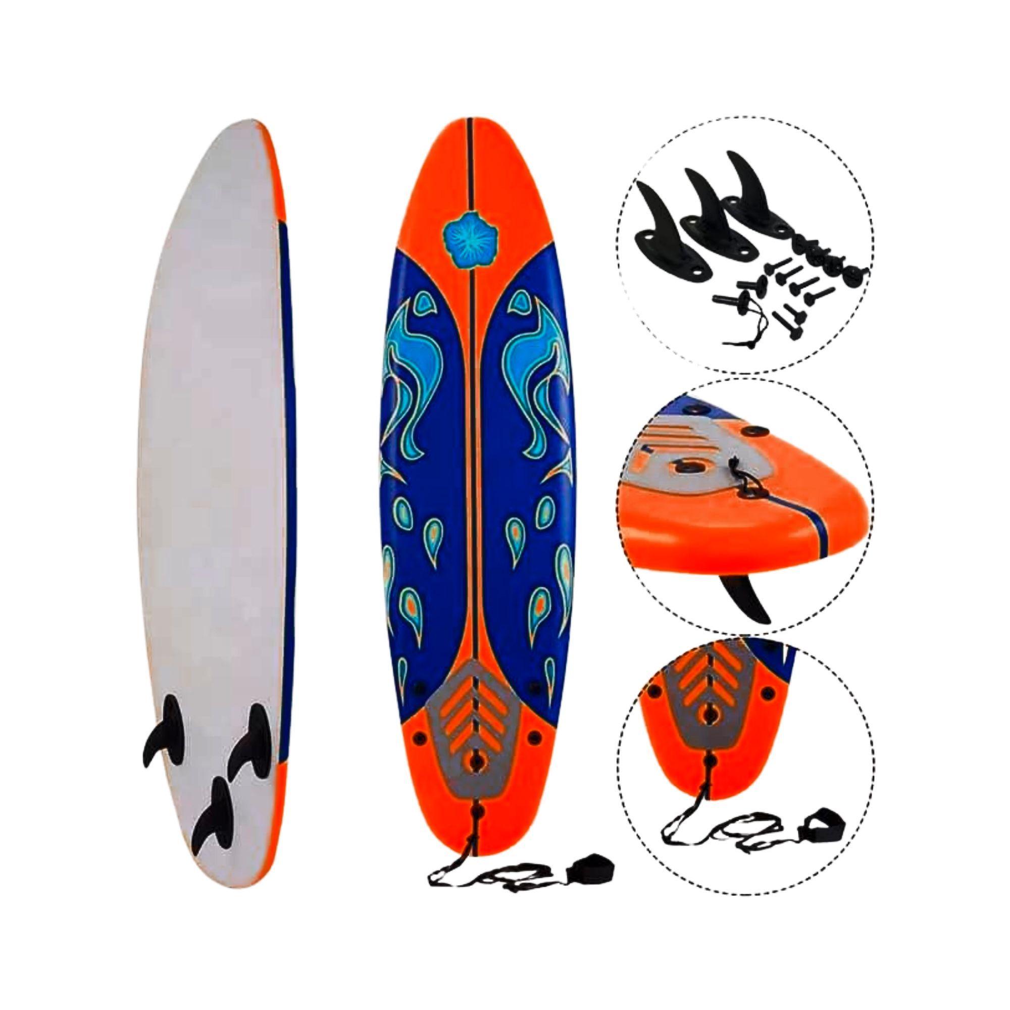 Softboard / Tabla De Surf / Playa + Leash Y 3 Quillas-0
