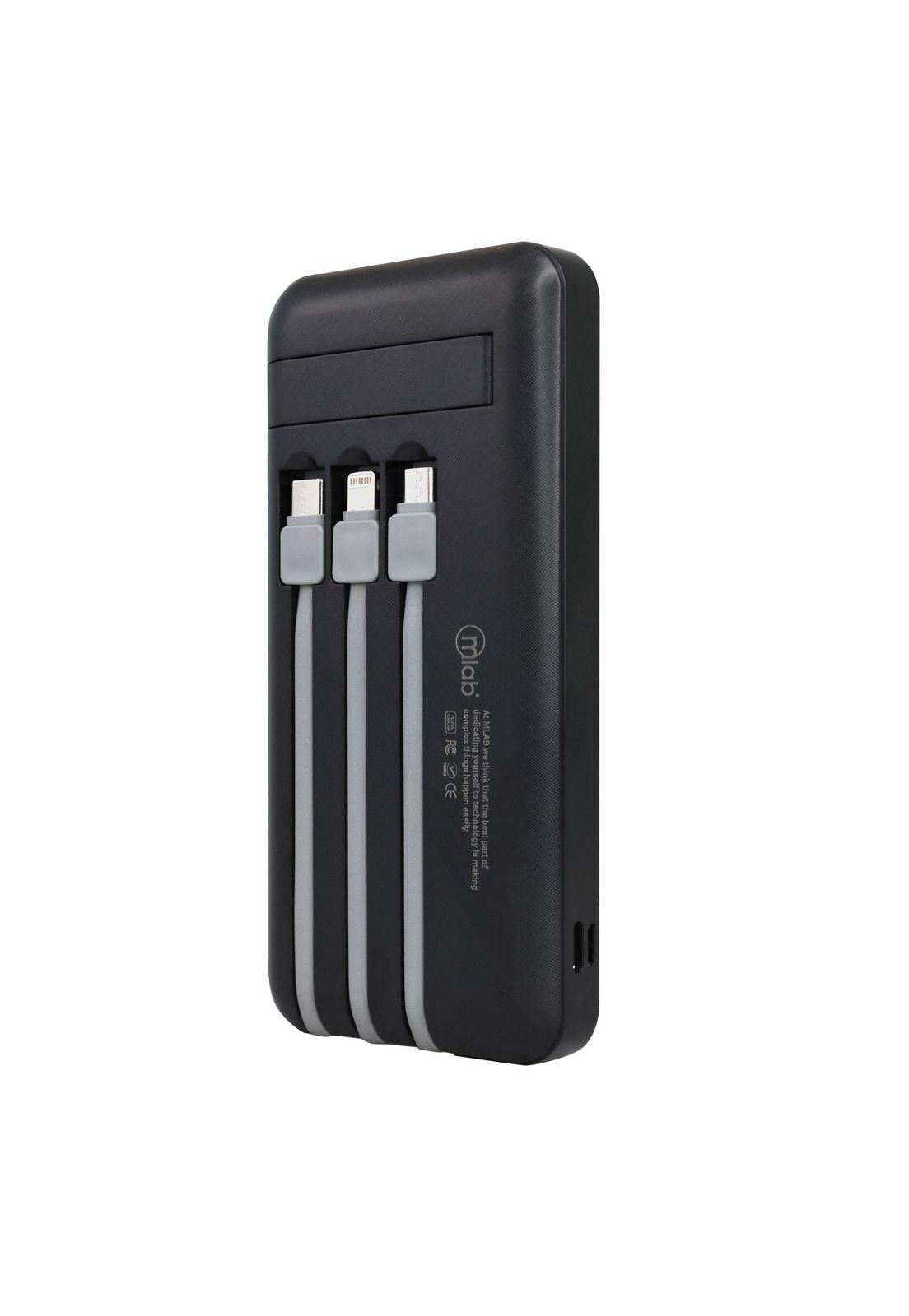 MLAB POWERBANK CARGADOR PORTÁTIL 10.000mAh STICK ENERGY 4 EN 1-1