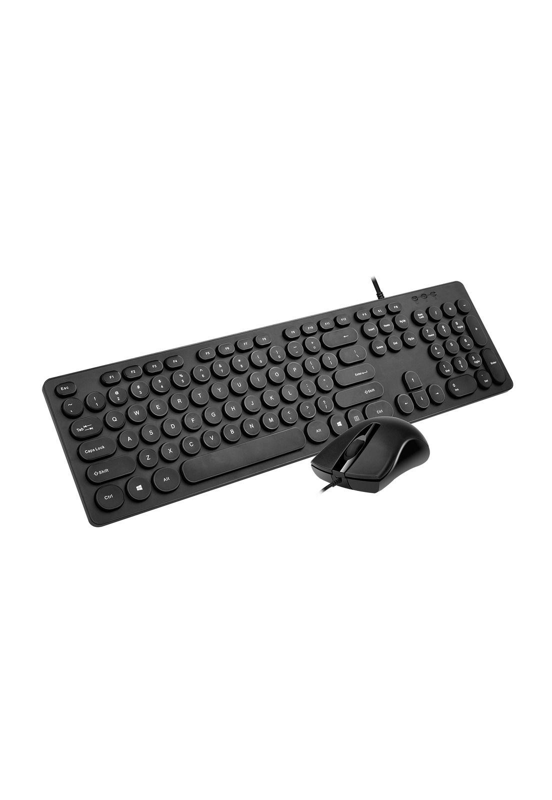 KIT COMPUTACION 2 EN 1 TECLADO + MOUSE USB TELECOMMUTING BLACK-0