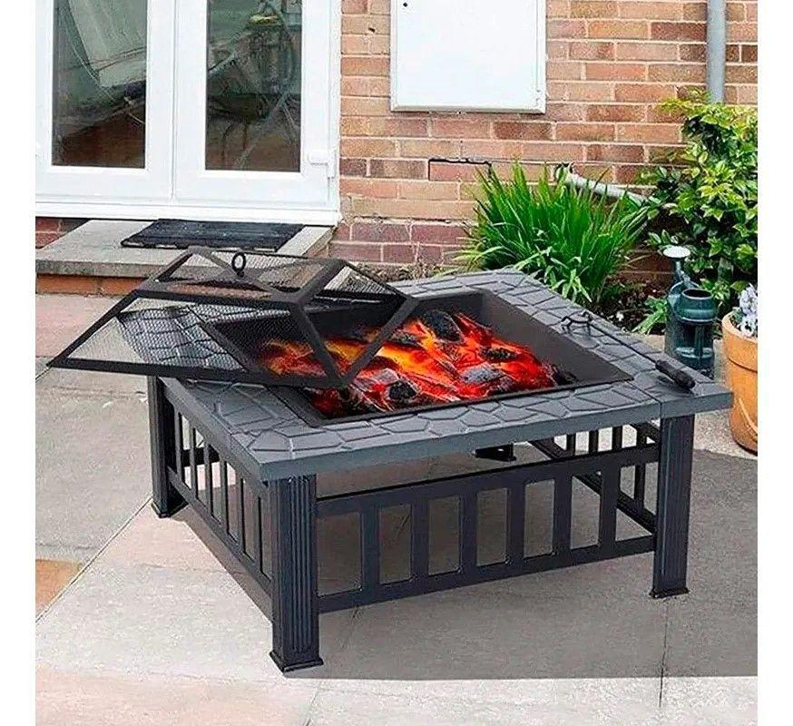 Brasero acero rectangular-6
