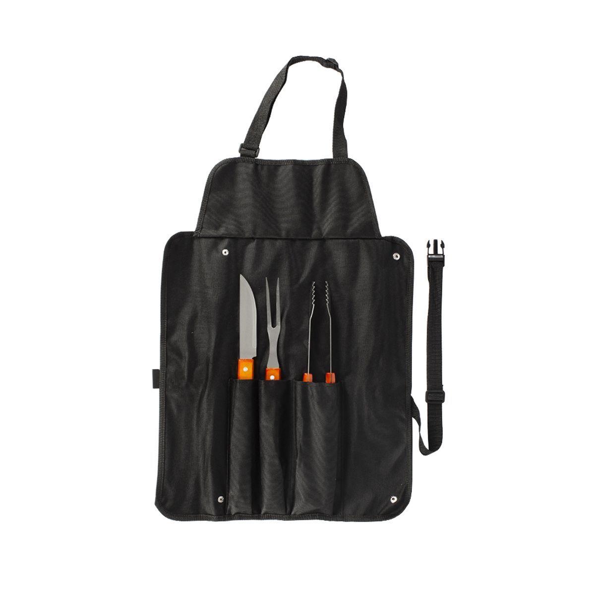 Delantal Bolso de Asado Plegable 4 piezas-0