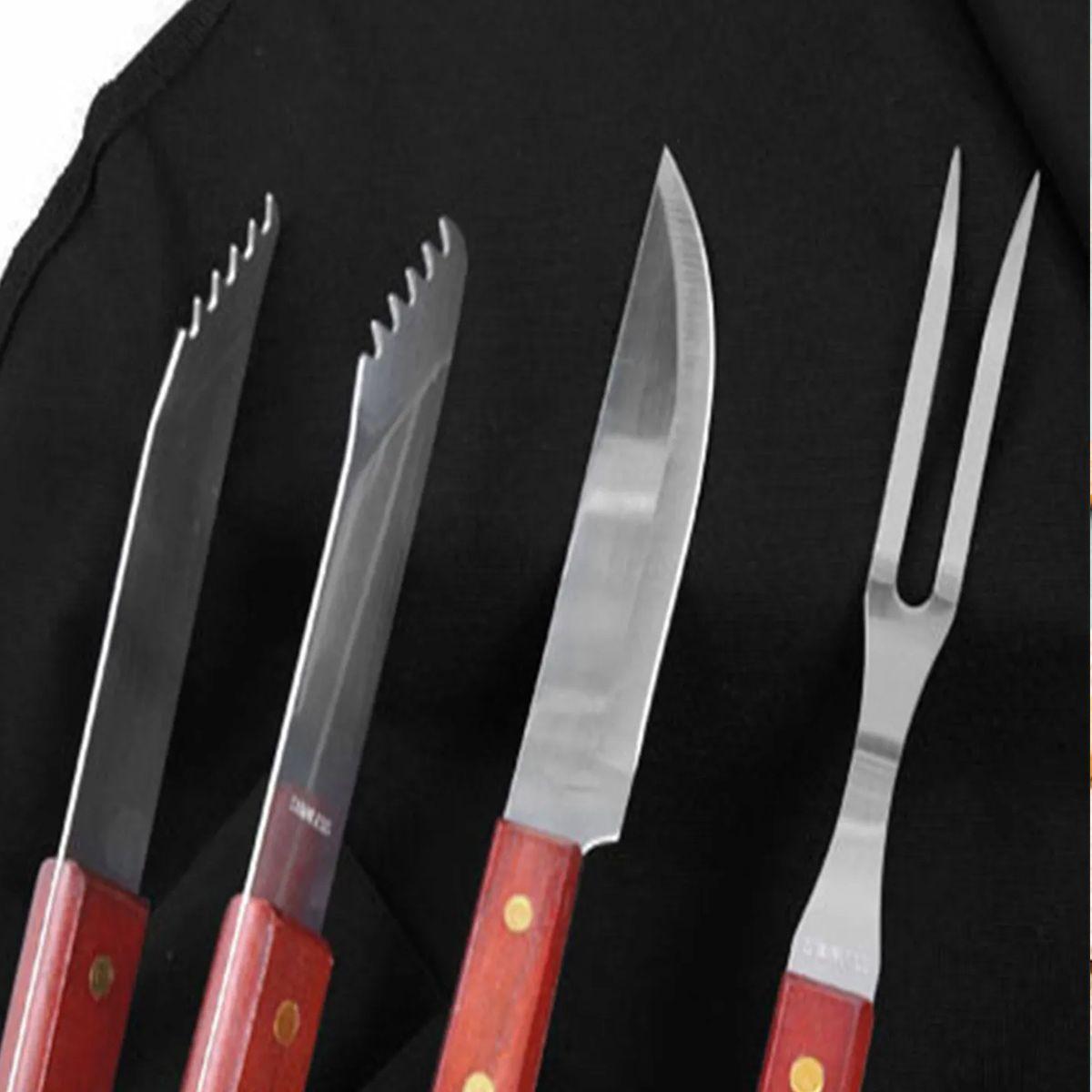 Delantal Bolso de Asado Plegable 4 piezas-4