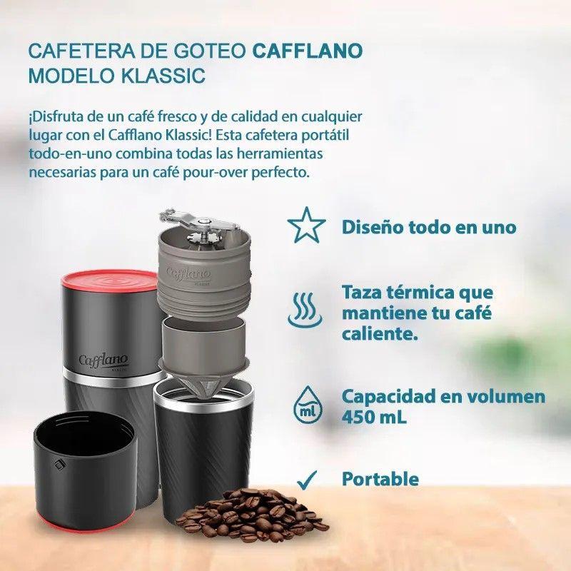 Cafetera  de Goteo Cafflano Modelo Klassic Negro-4