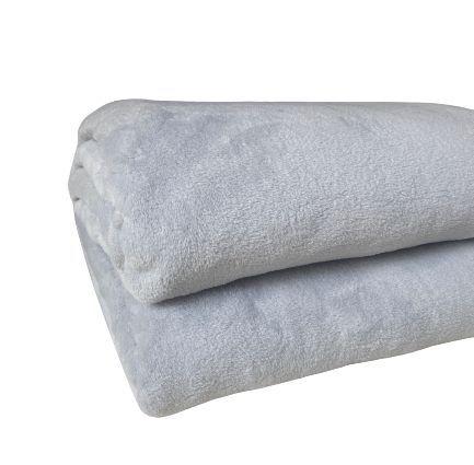 Frazada 1.5 Plazas Coral Flannel Gris-3