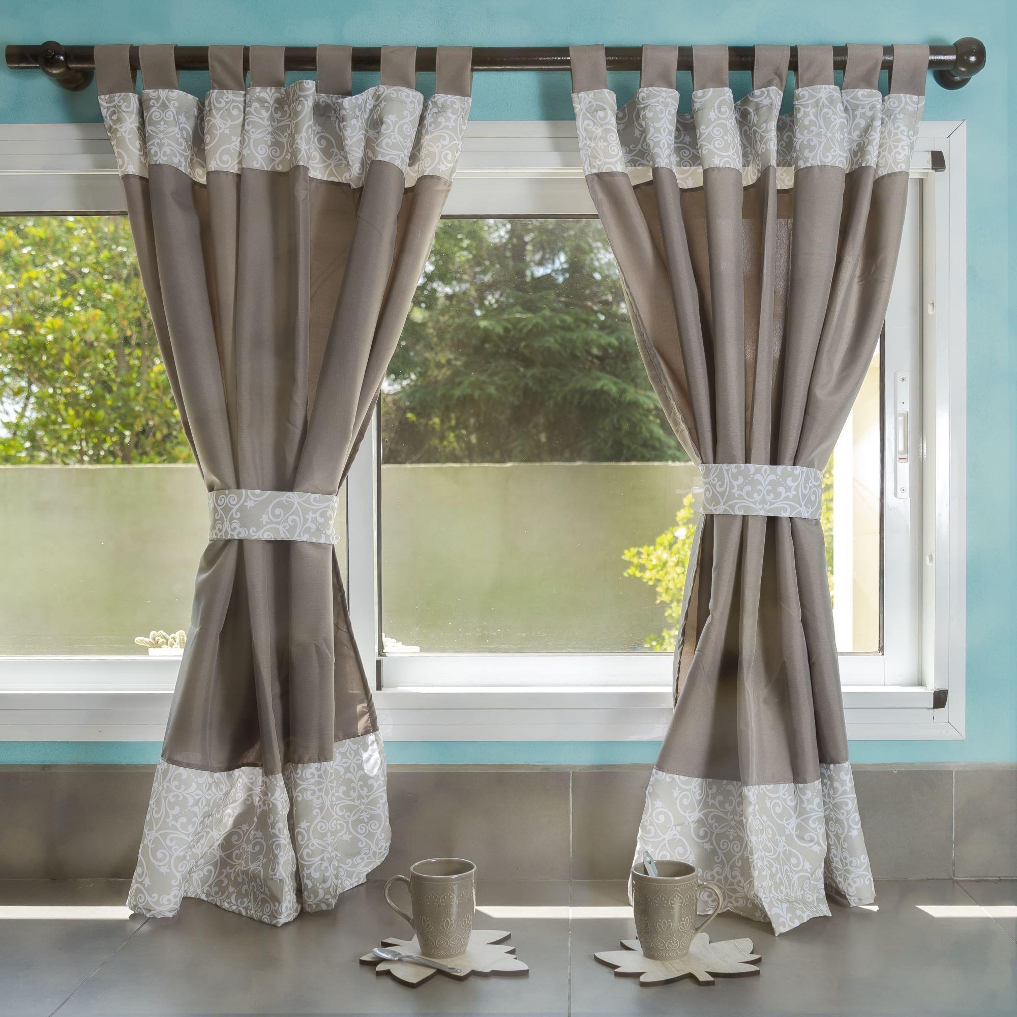 Cortina De Cocina Con Guarda Dos Paños-1