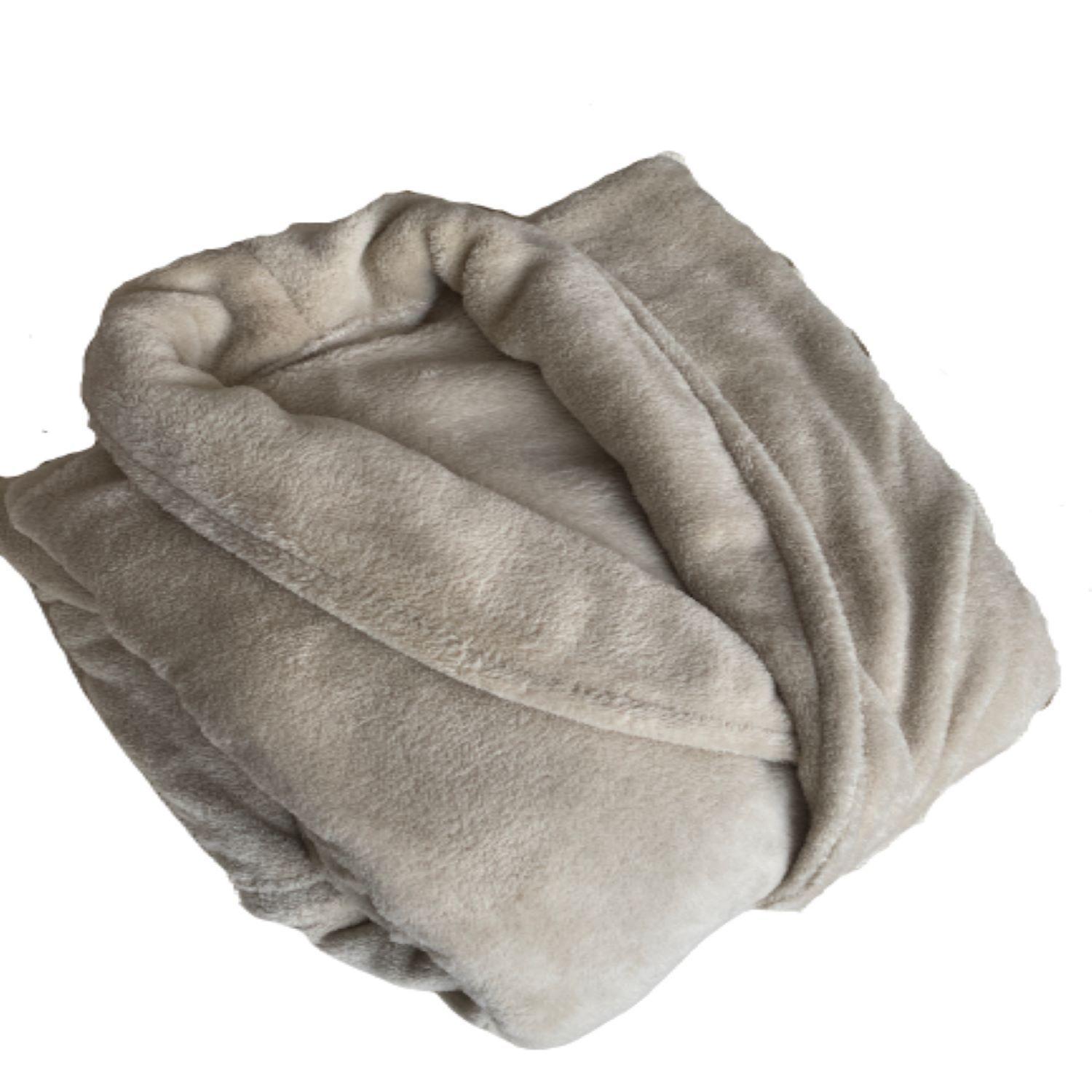 Bata Coral Fleece Niño Infantil Vison-2