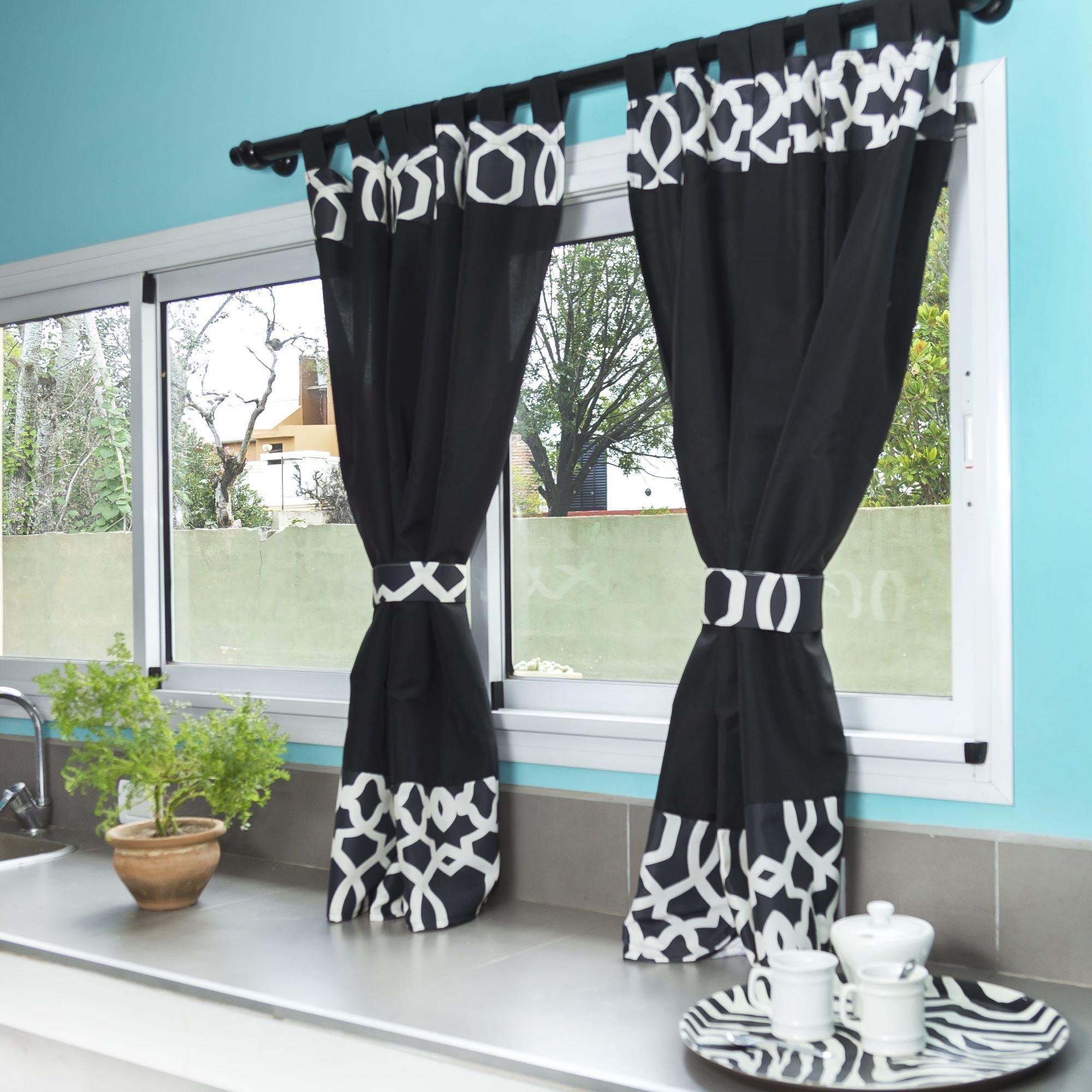 Cortina De Cocina Con Guarda Dos Paños-4