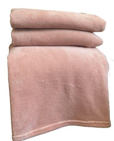 Frazada 2 Plazas Coral Flannel Rosa-2