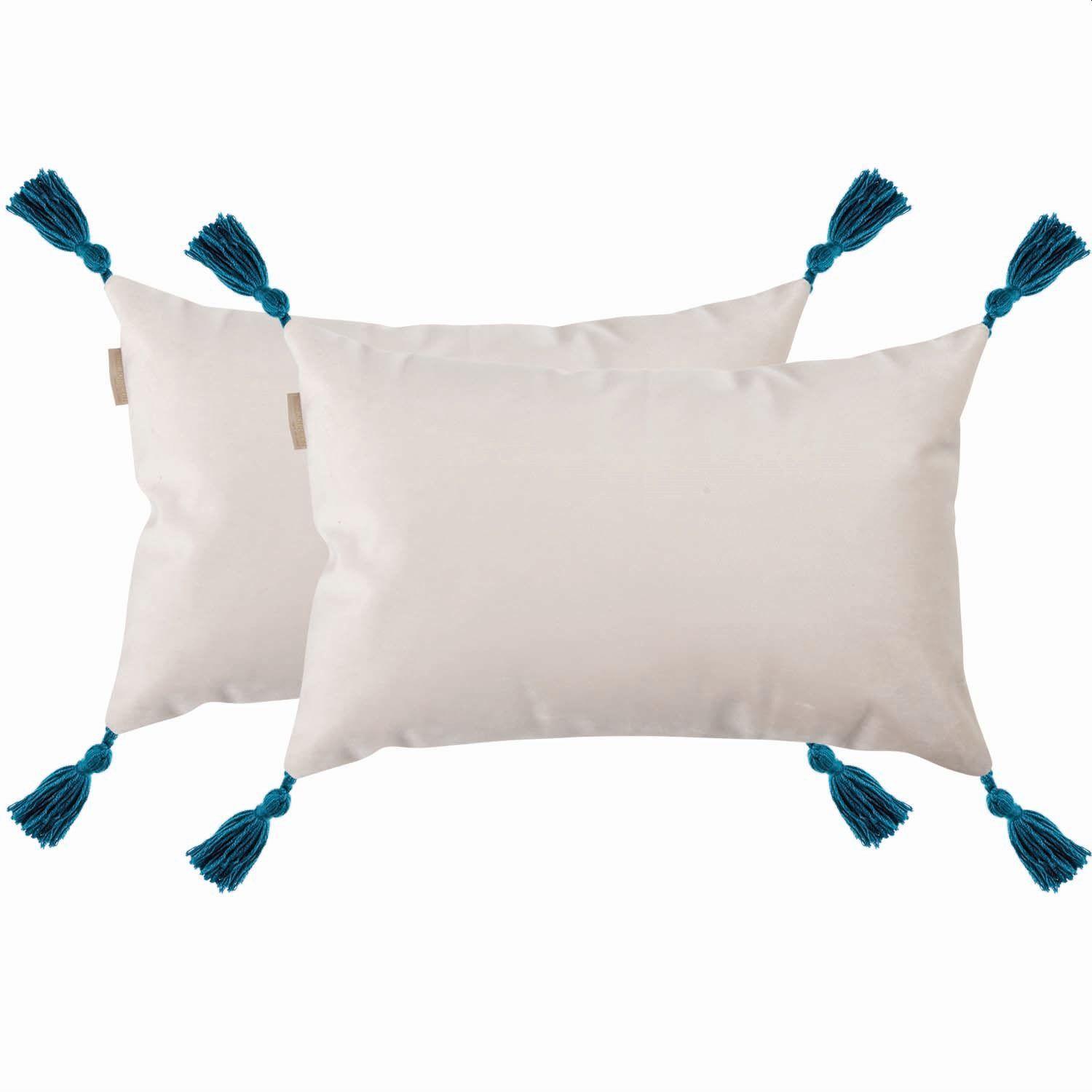 Pack Cojines Felpa Borlas Crudo-0