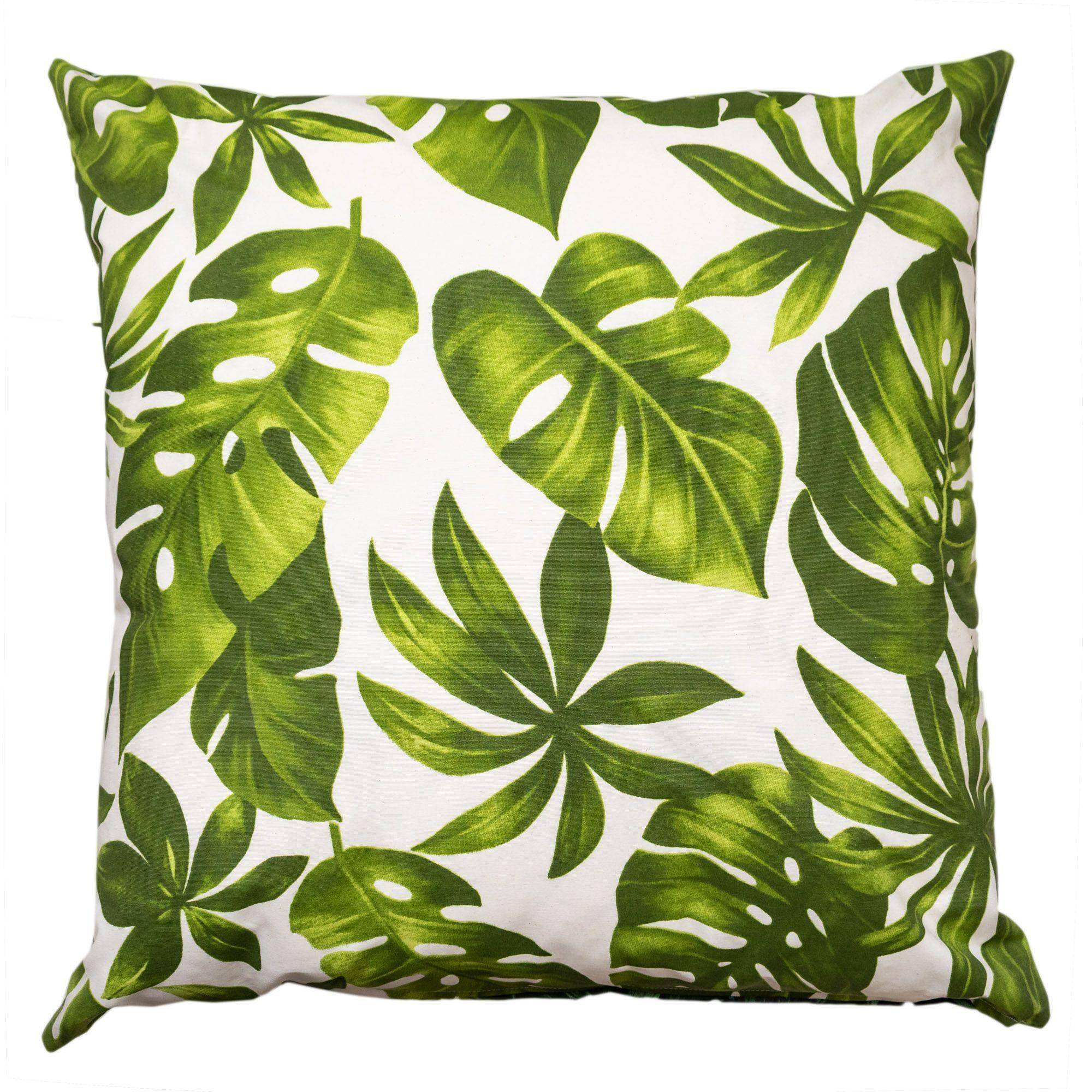 Cojin Impermeable Hojas Verdes 44x44-0