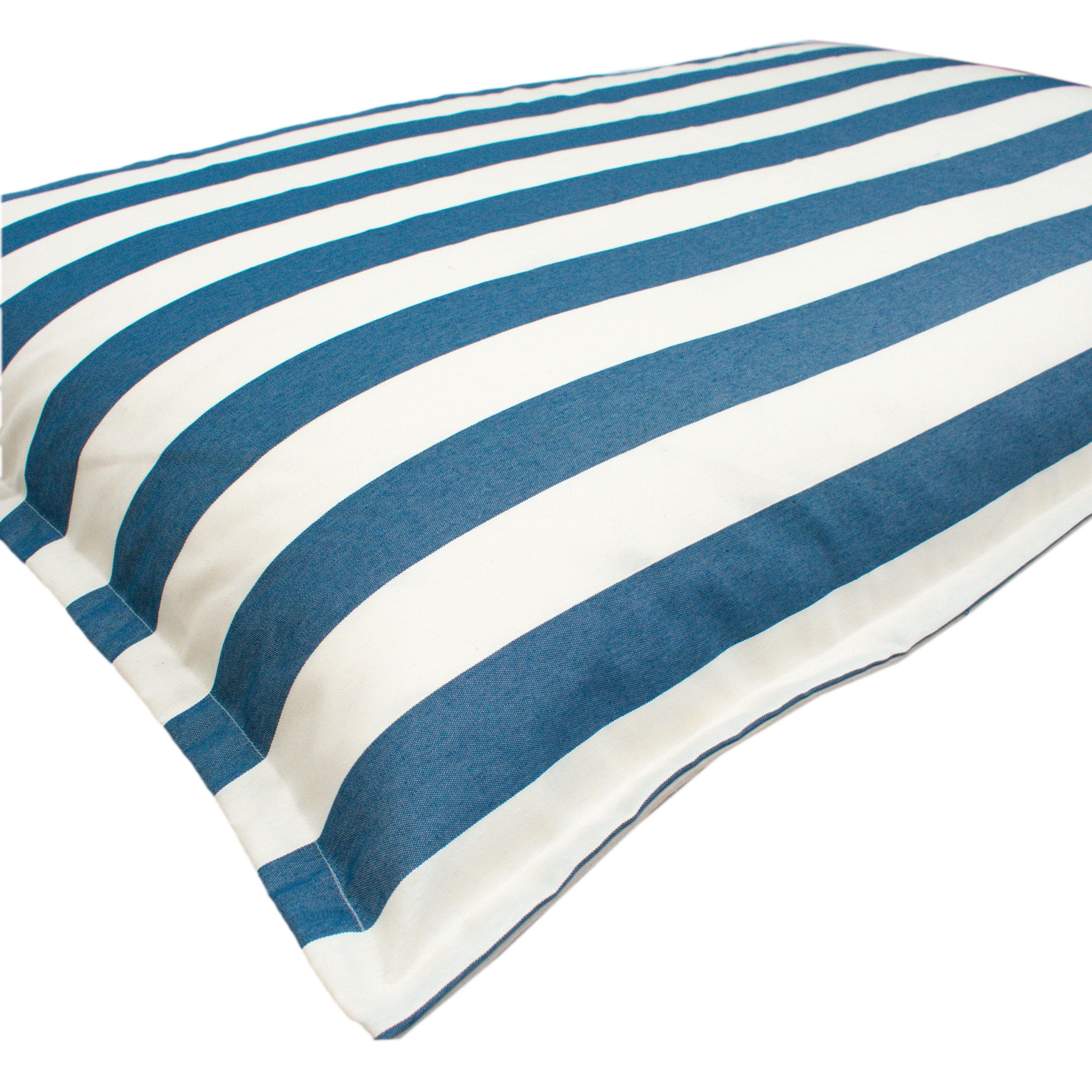 Mega Cojin Suelo Listado Azul 140x100 cm-1