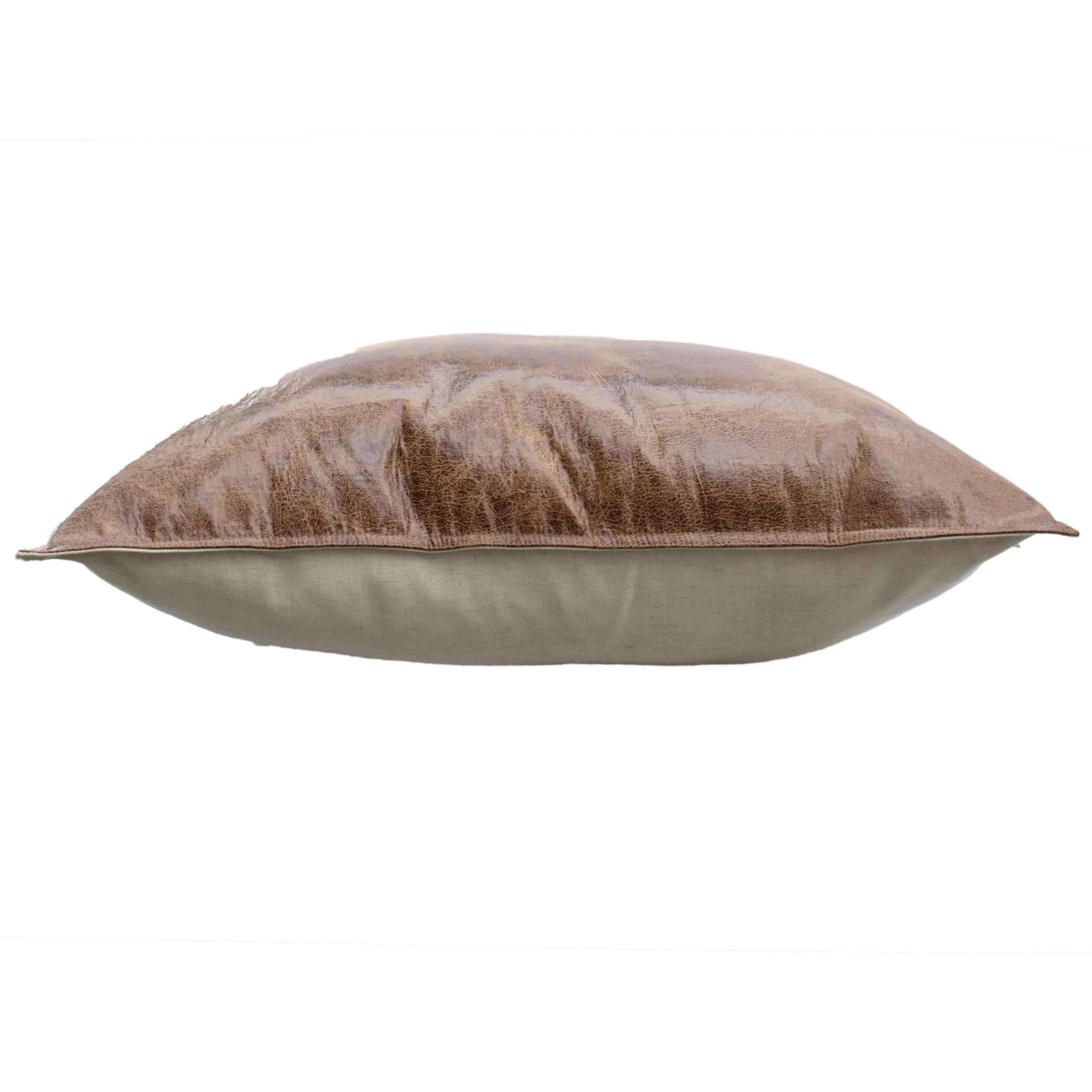 Pack 2 Cojines Deco Cuero 50 x 50-1