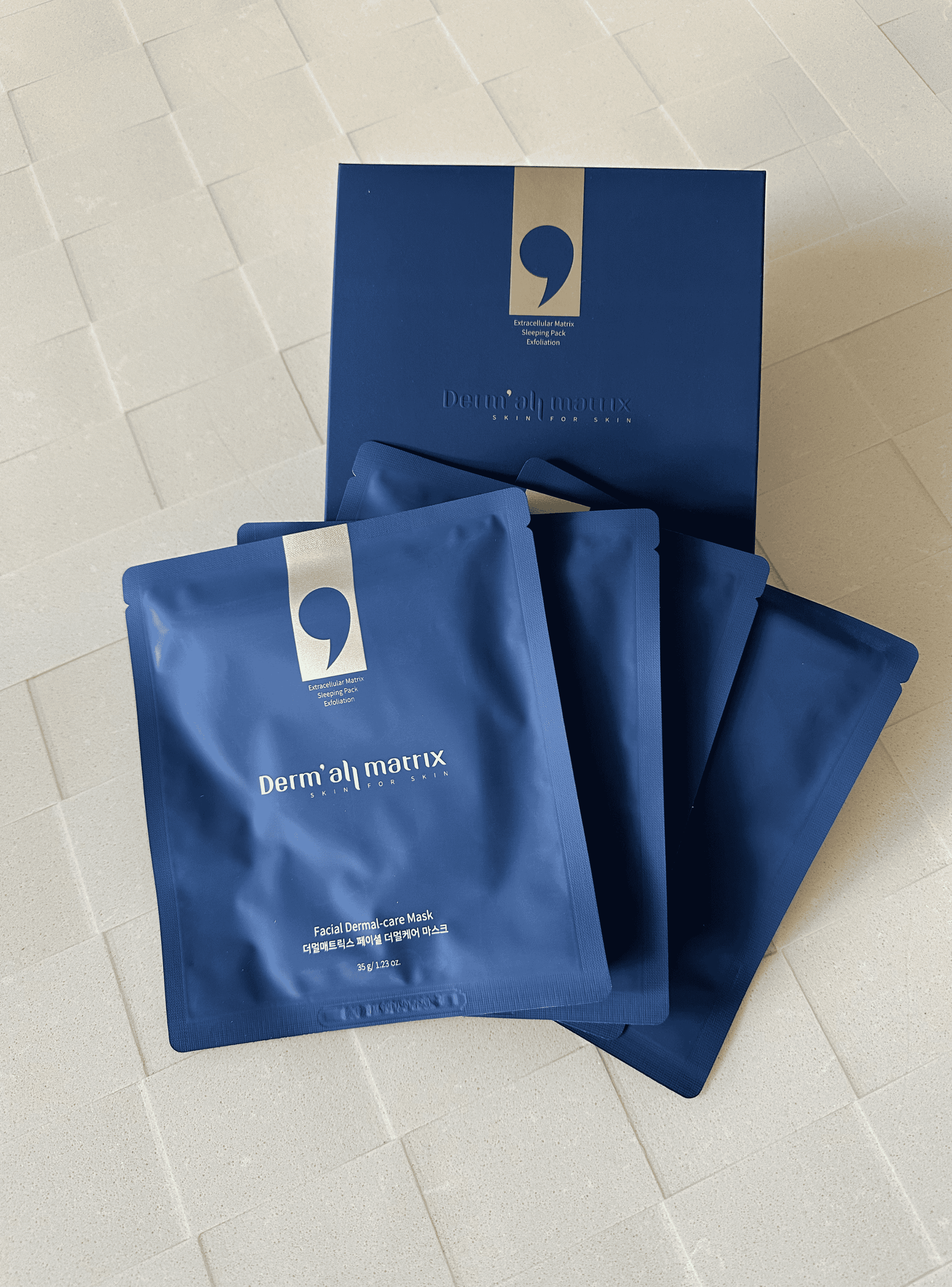 Caja de 4  Mascarillas Nocturnas de Matriz Extracelular Derm all Matrix-7