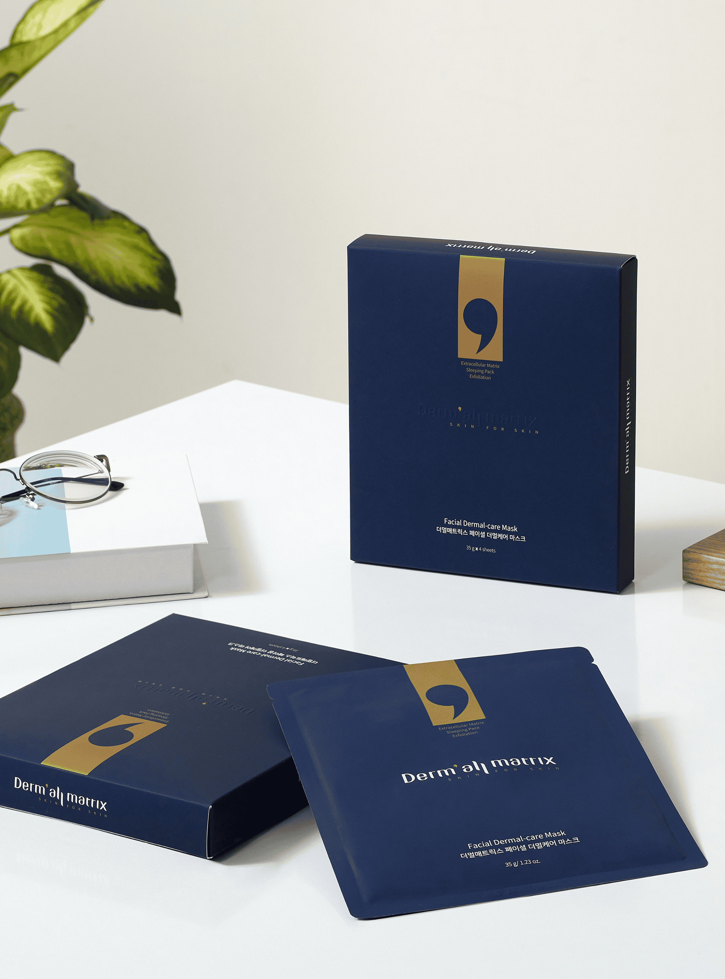 Caja de 4  Mascarillas Nocturnas de Matriz Extracelular Derm all Matrix-2