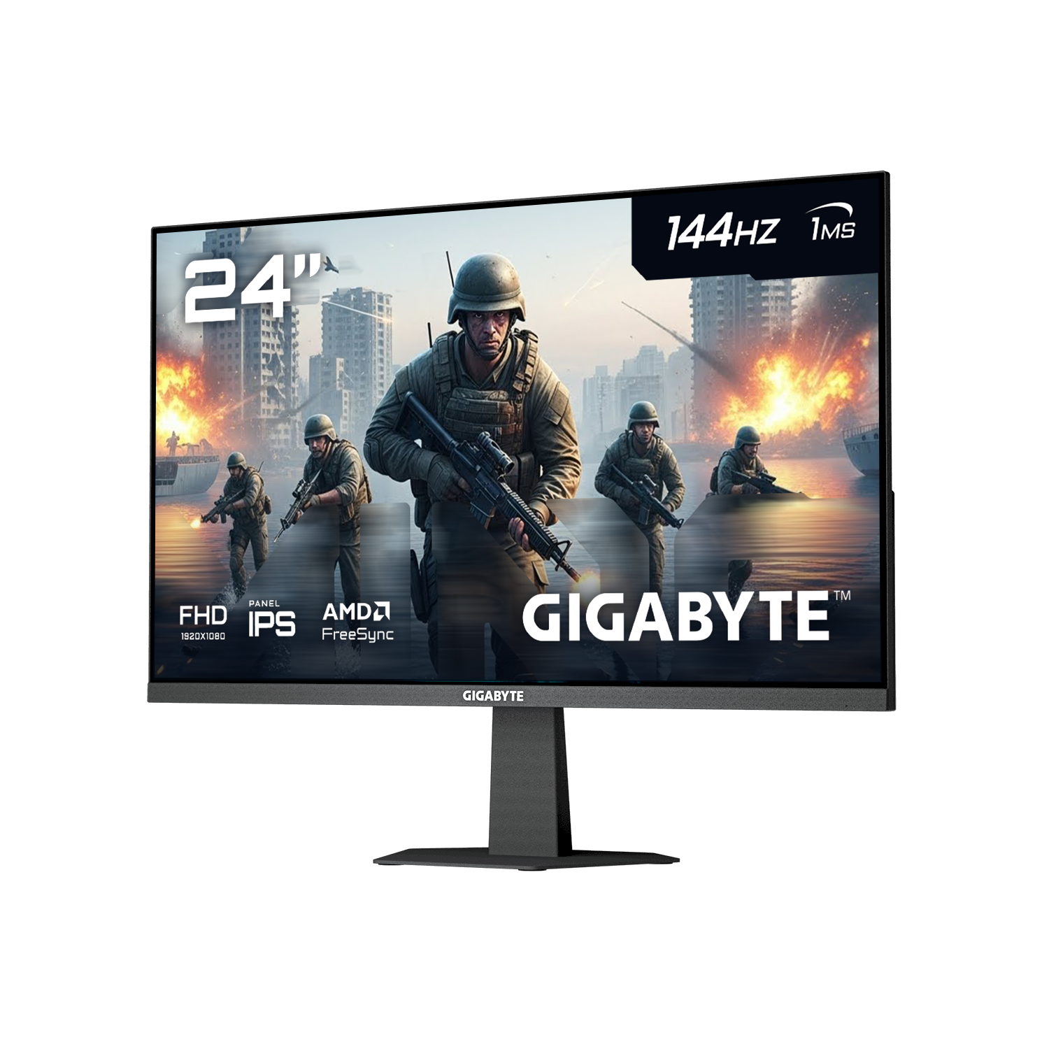 MONITOR GAMER 24" GIGABYTE 144HZ IPS FHD FREESYNC GS24F14-2