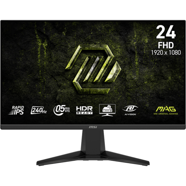MONITOR MSI GAMER 24"  MAG 245F X24 240Hz 0.5MS FREESYNC PREMIUM HDR READY FULLHD-0