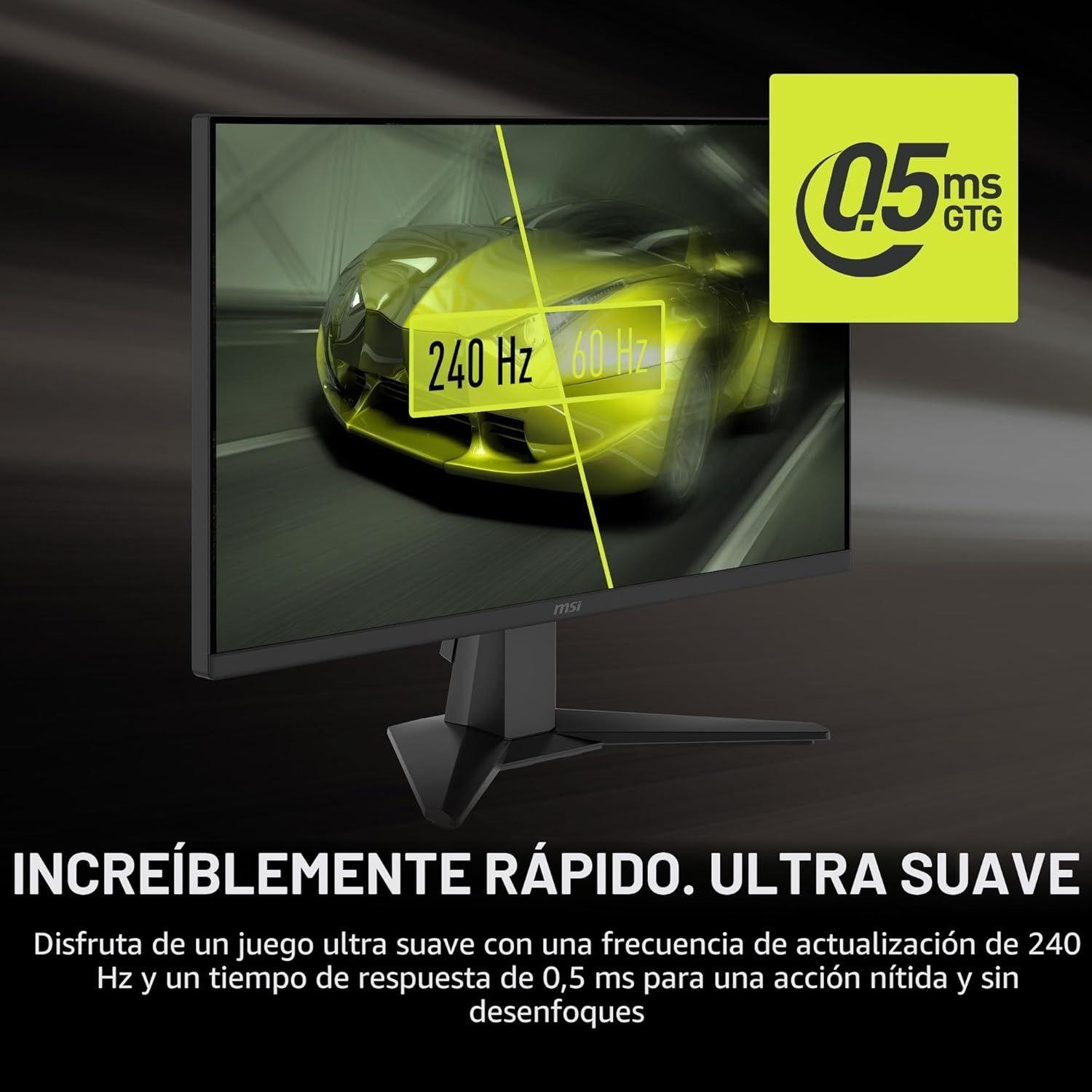 MONITOR MSI GAMER 24"  MAG 245F X24 240Hz 0.5MS FREESYNC PREMIUM HDR READY FULLHD-4