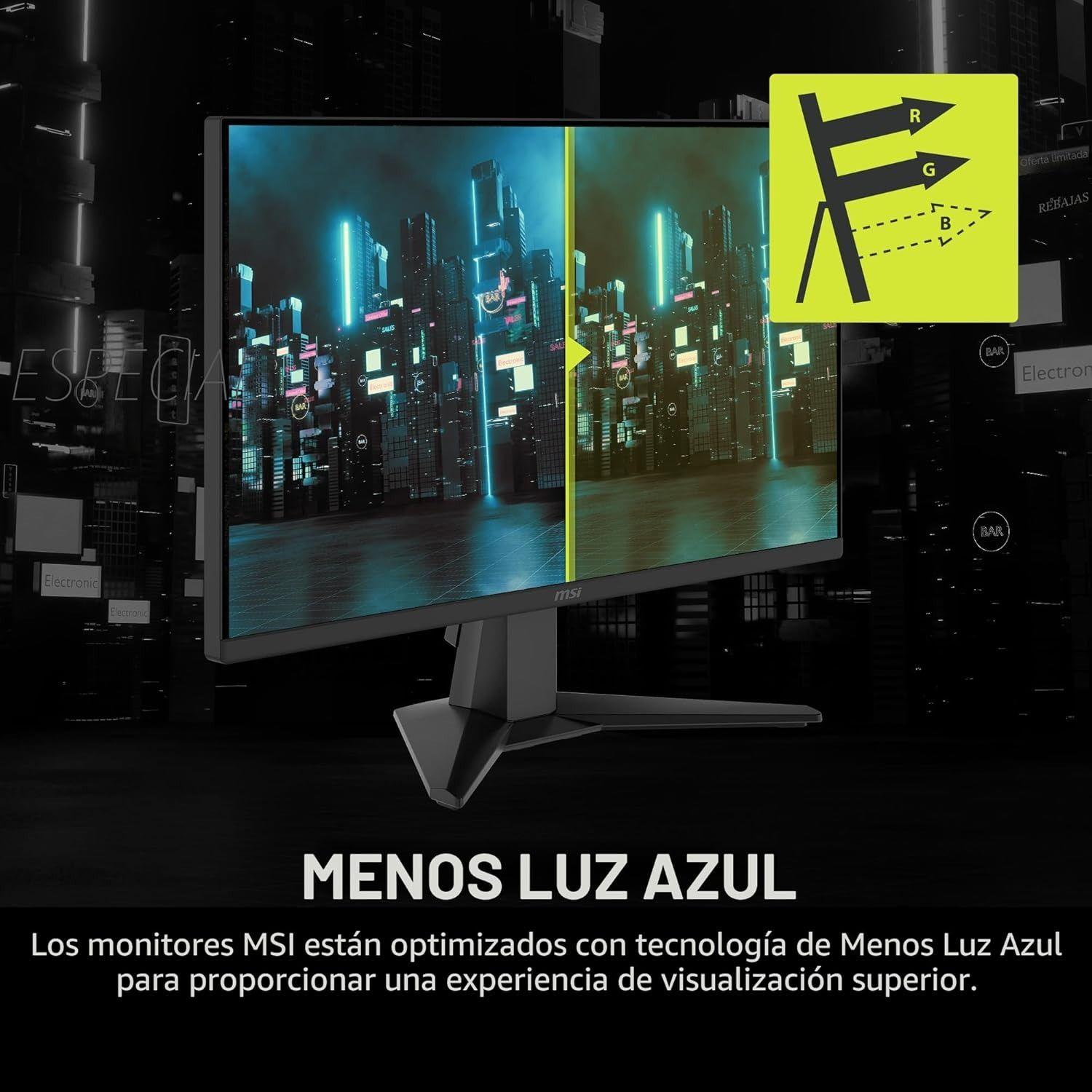 MONITOR MSI GAMER 24"  MAG 245F X24 240Hz 0.5MS FREESYNC PREMIUM HDR READY FULLHD-6